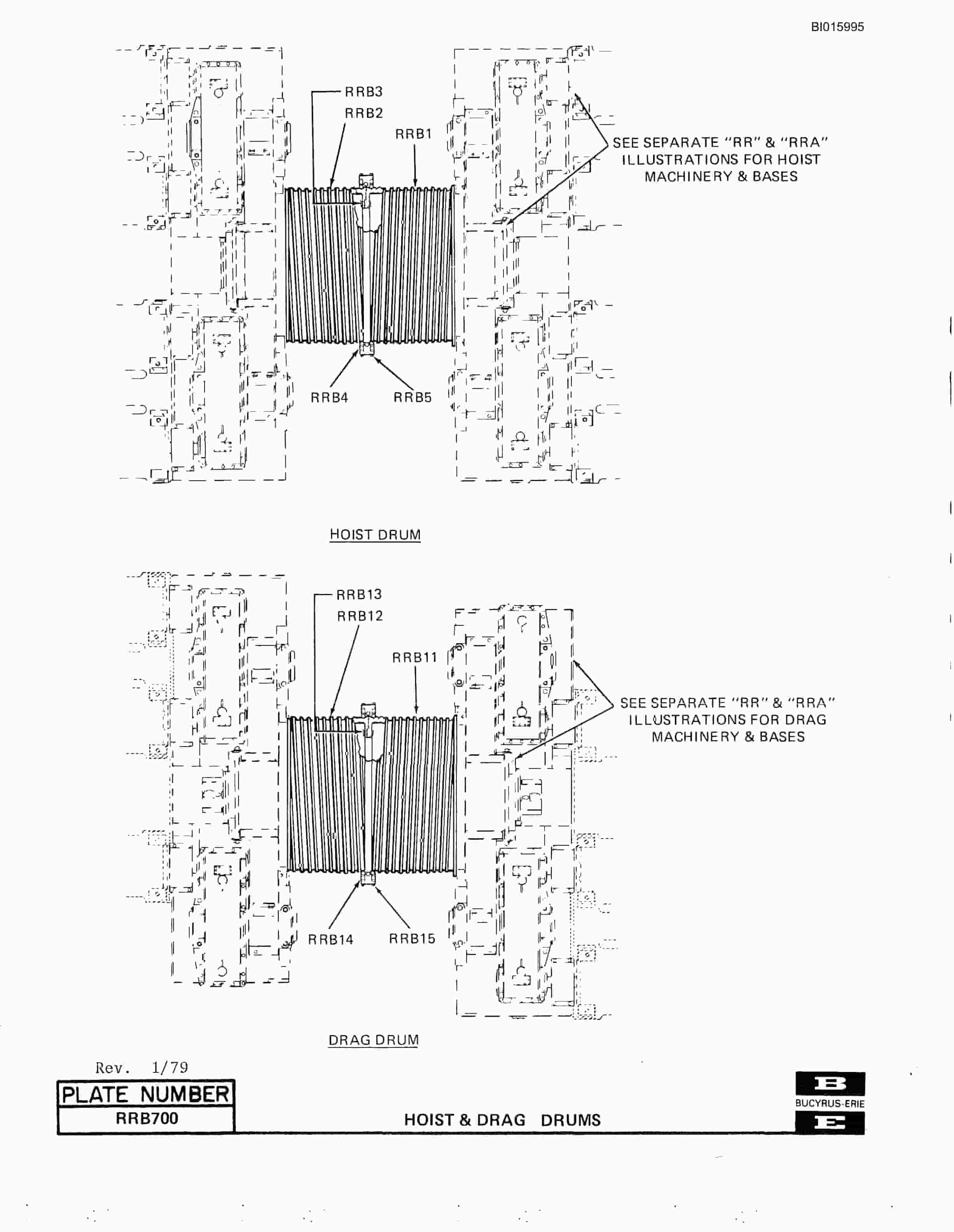 Bucyrus 2570-W Walking Dragline Parts Catalog BI015995-3