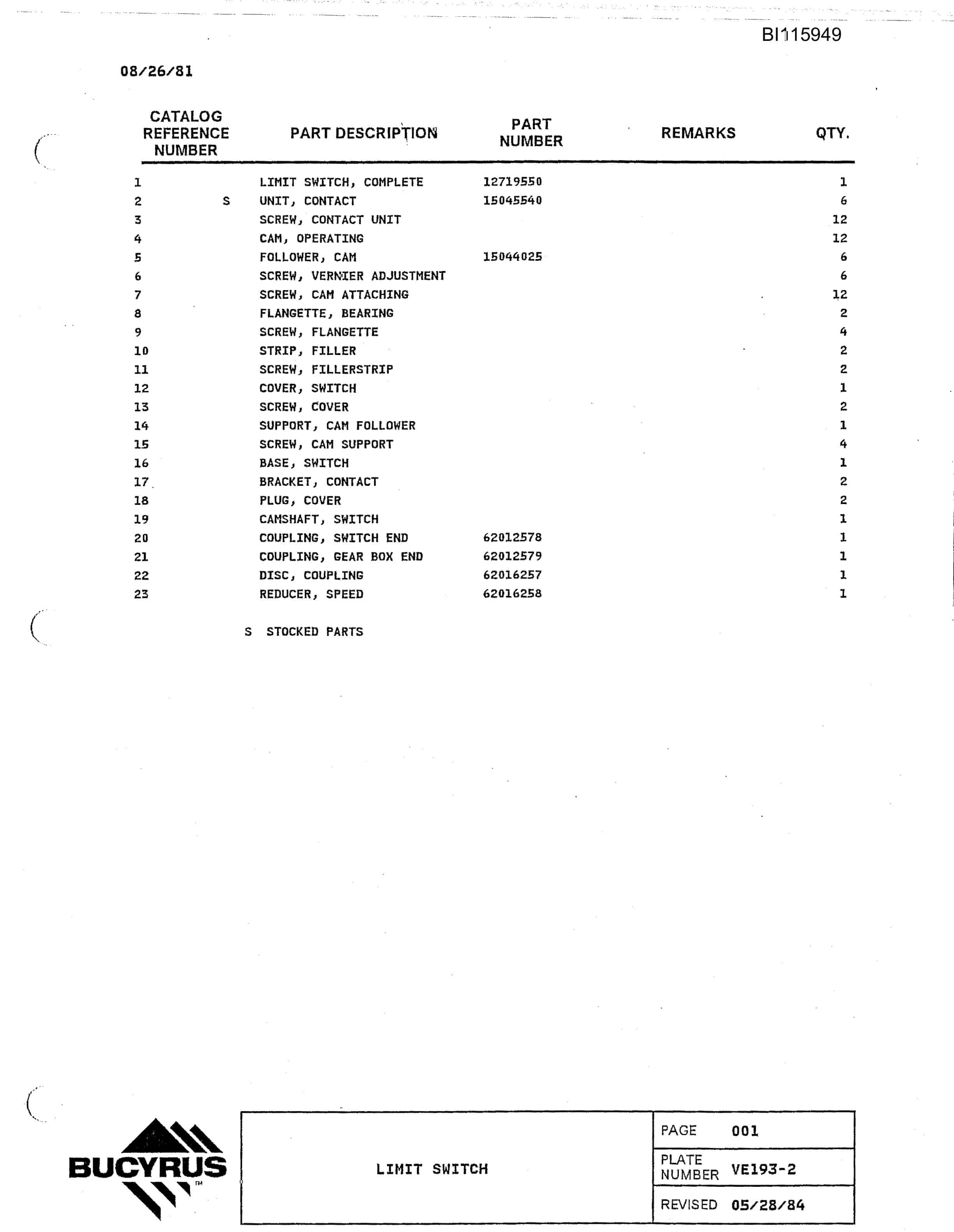 Bucyrus 2570 Walking Dragline Technical Manual BI115949-5