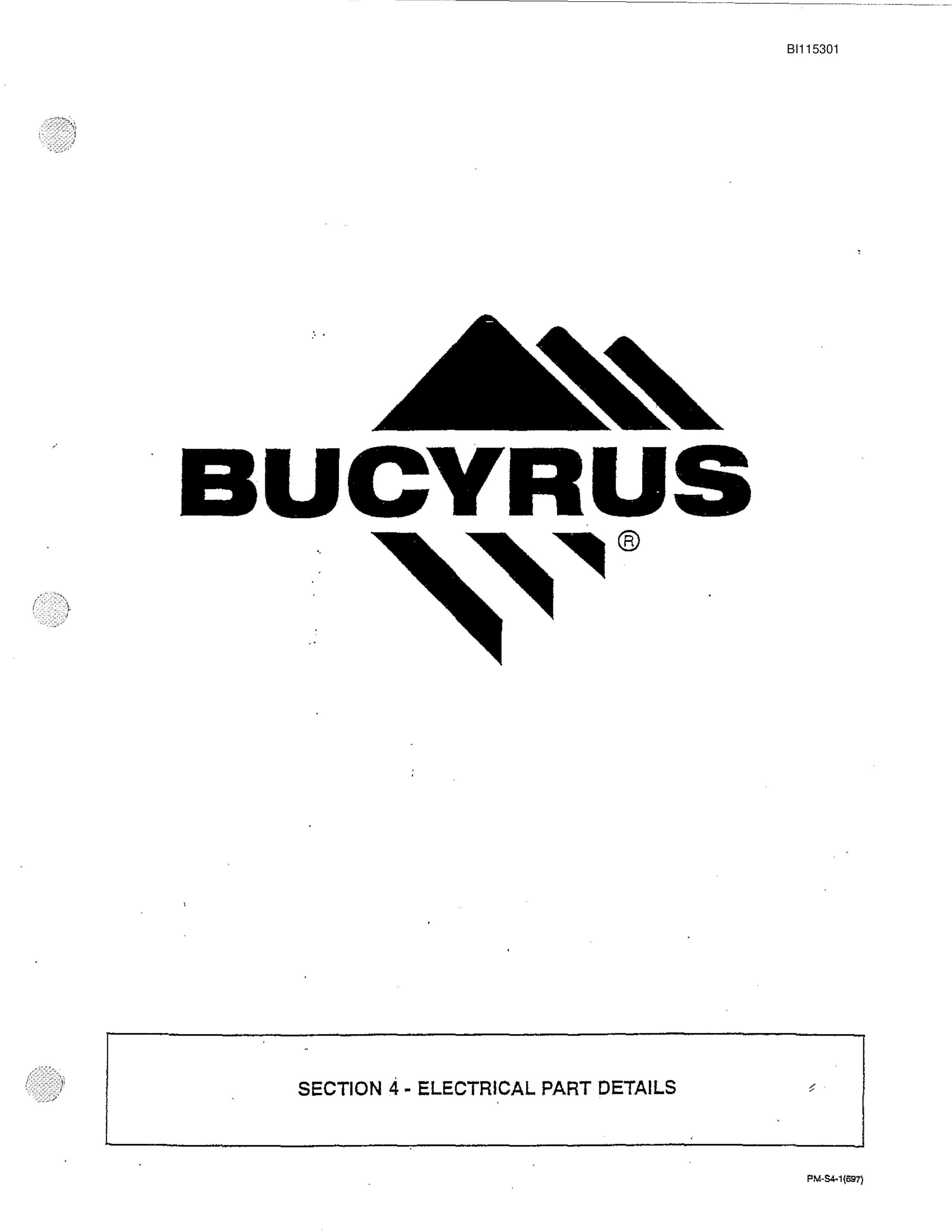 Bucyrus 2570W Walking Dragline Technical Manual BI115301-3