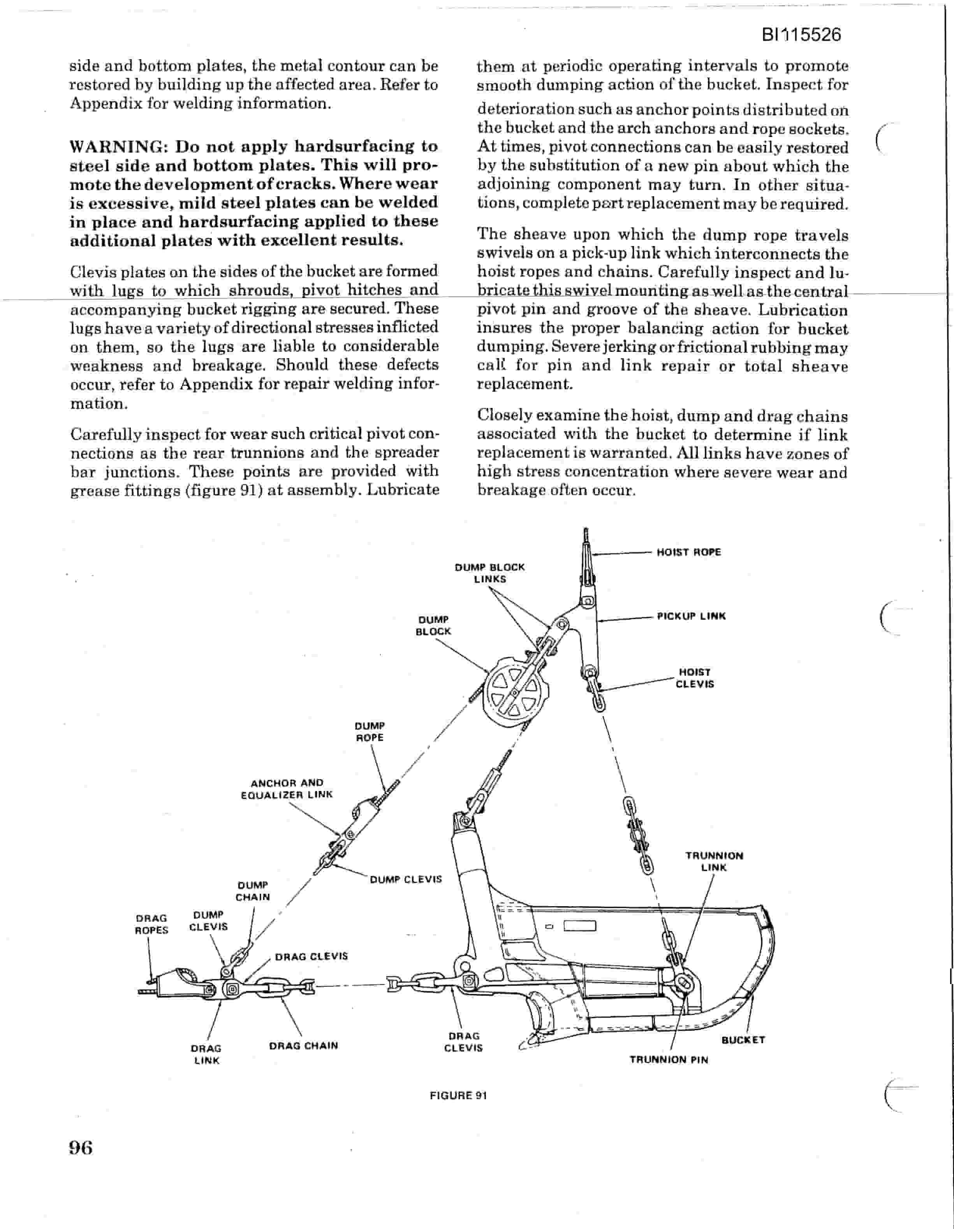 Bucyrus 2570W Walking Dragline Technical Manual BI115526-2