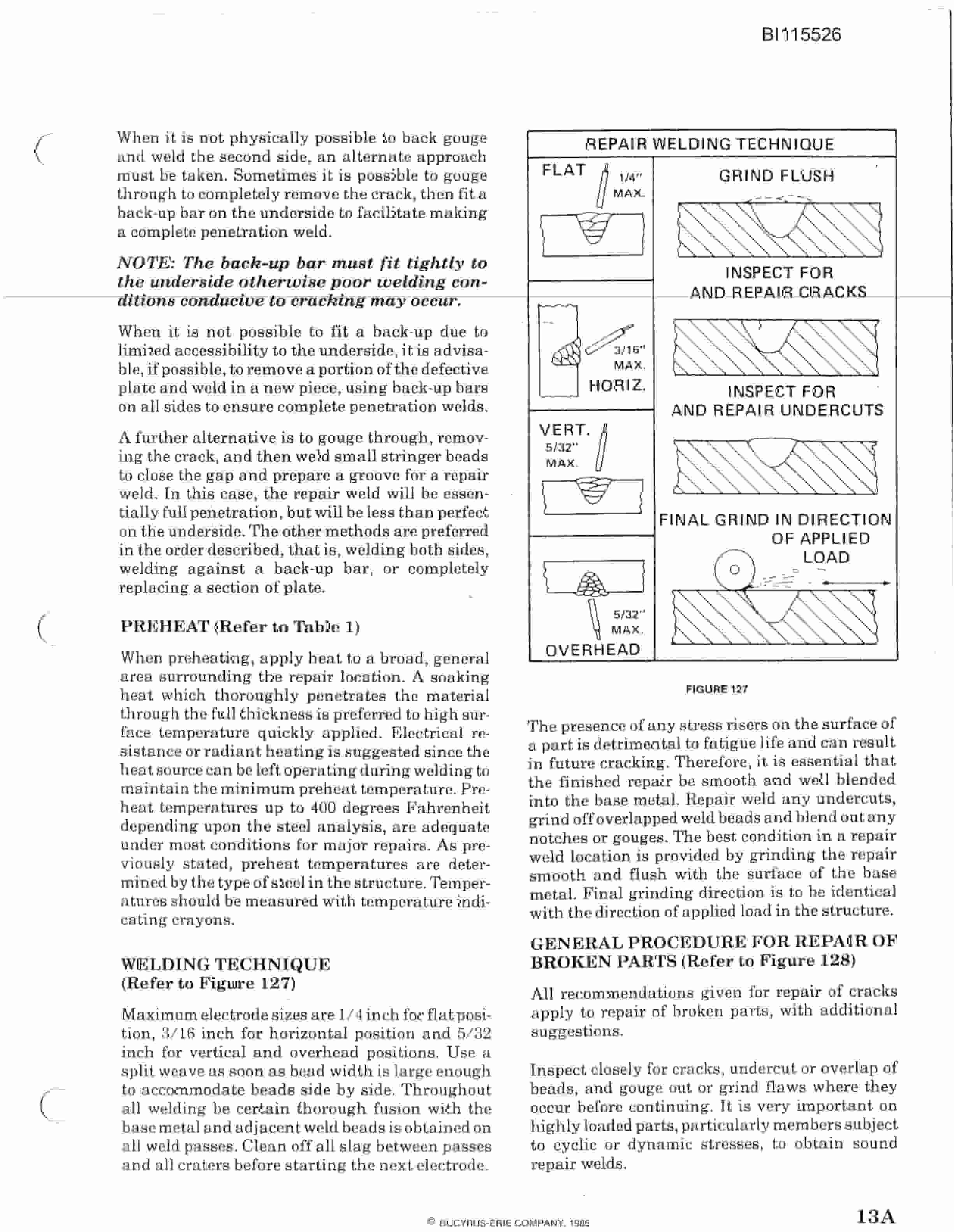 Bucyrus 2570W Walking Dragline Technical Manual BI115526-5