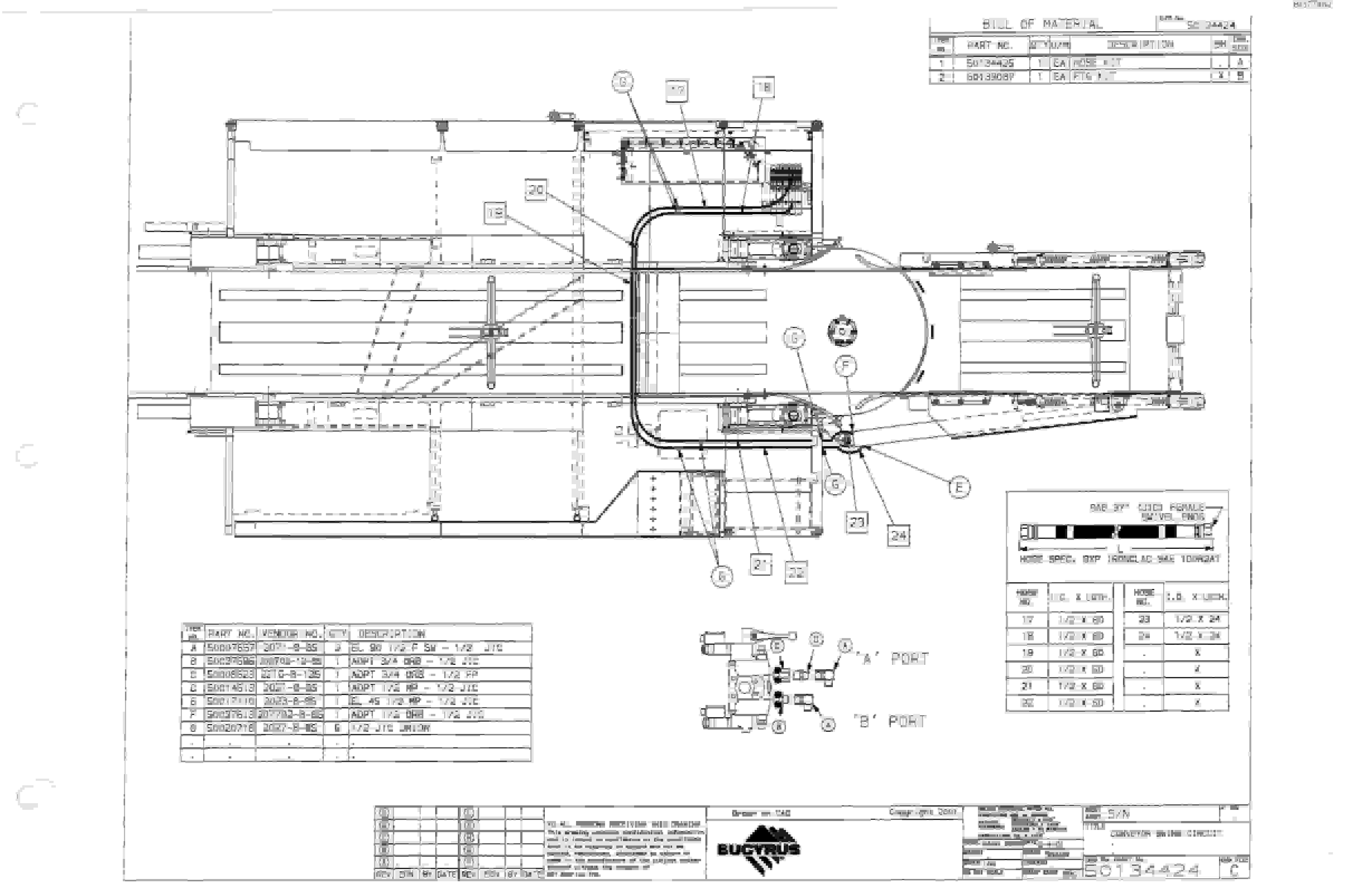 Bucyrus 25M0 Drum Miner Parts Catalog BI377482-2