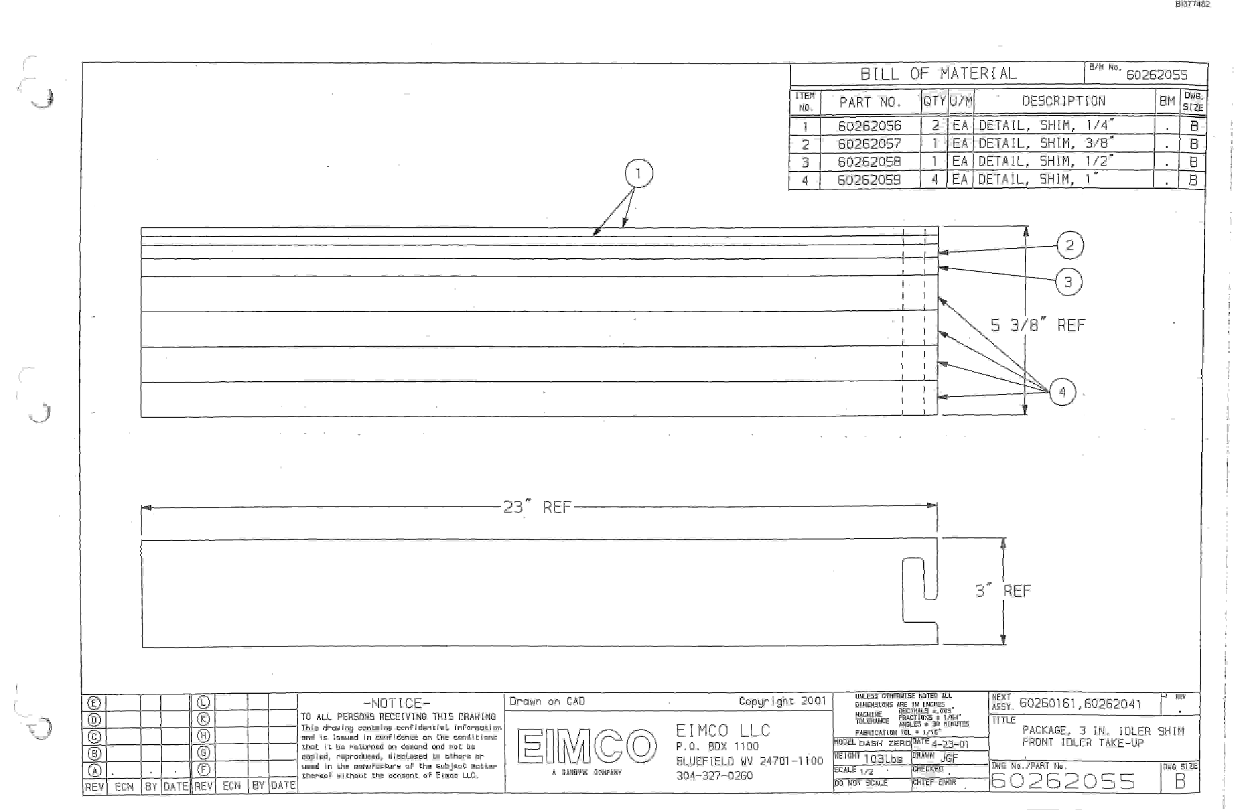 Bucyrus 25M0 Drum Miner Parts Catalog BI377482-3