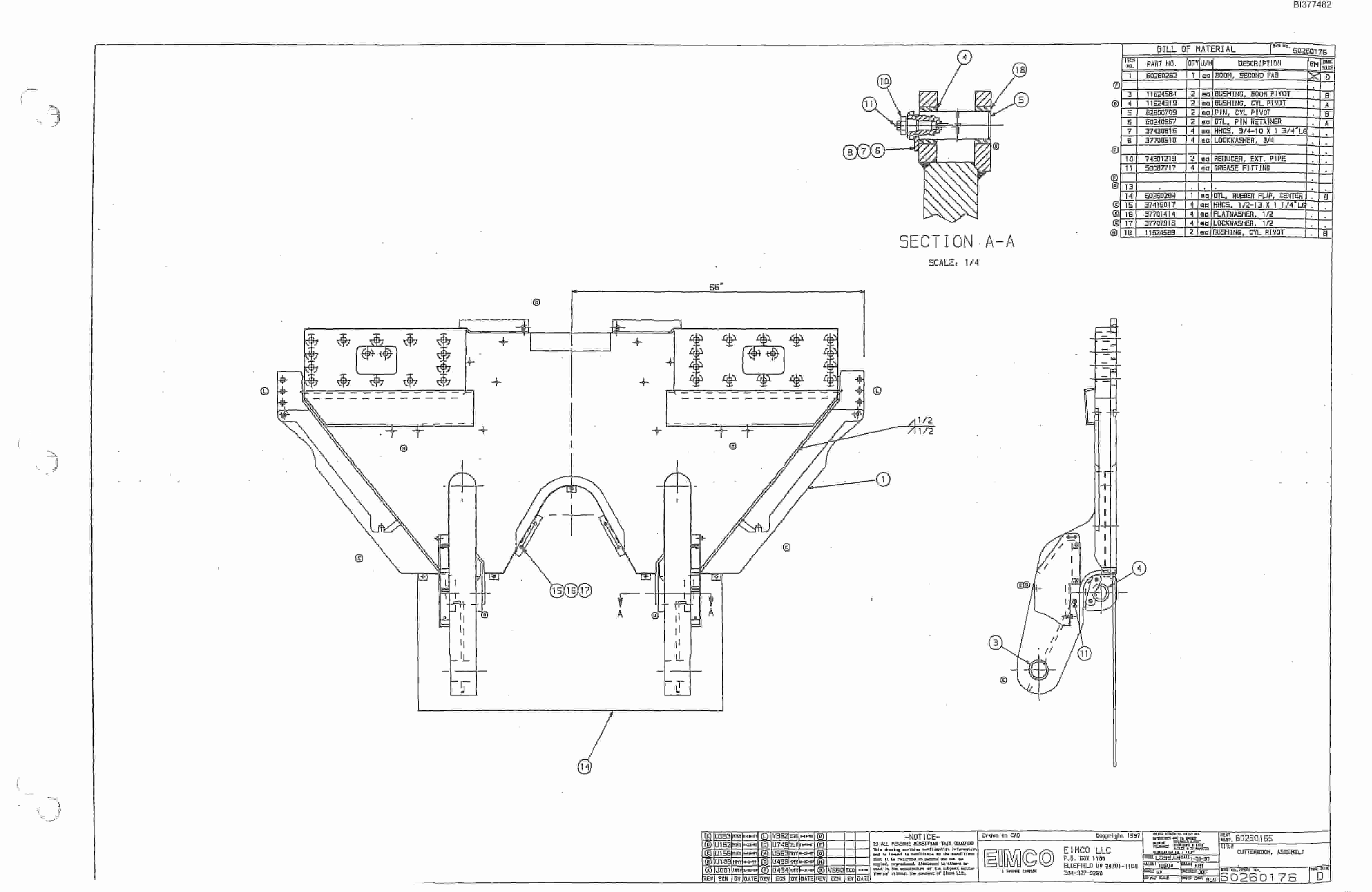 Bucyrus 25M0 Drum Miner Parts Catalog BI377482-4