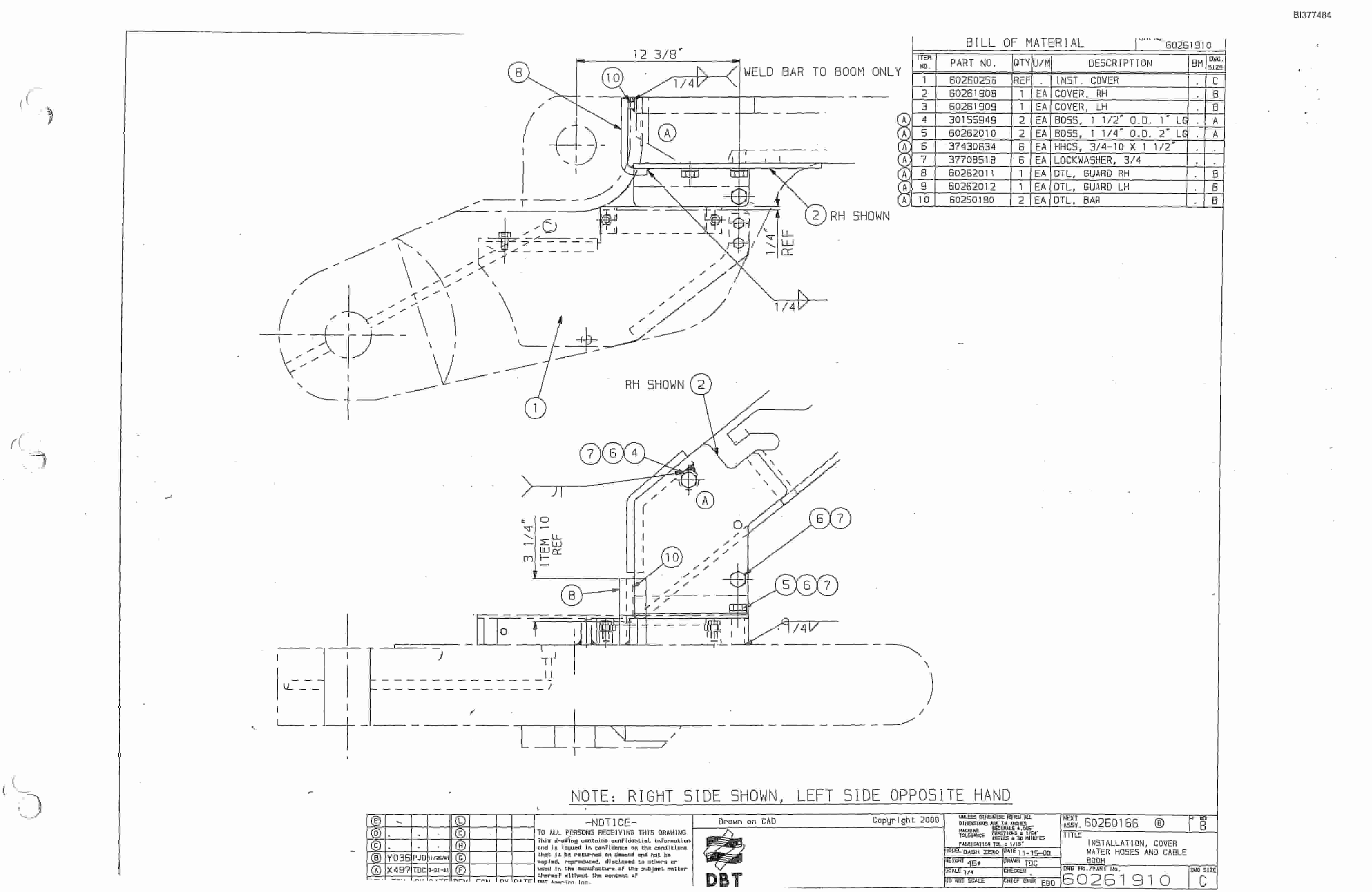 Bucyrus 25M0 Drum Miner Parts Catalog BI377484-4