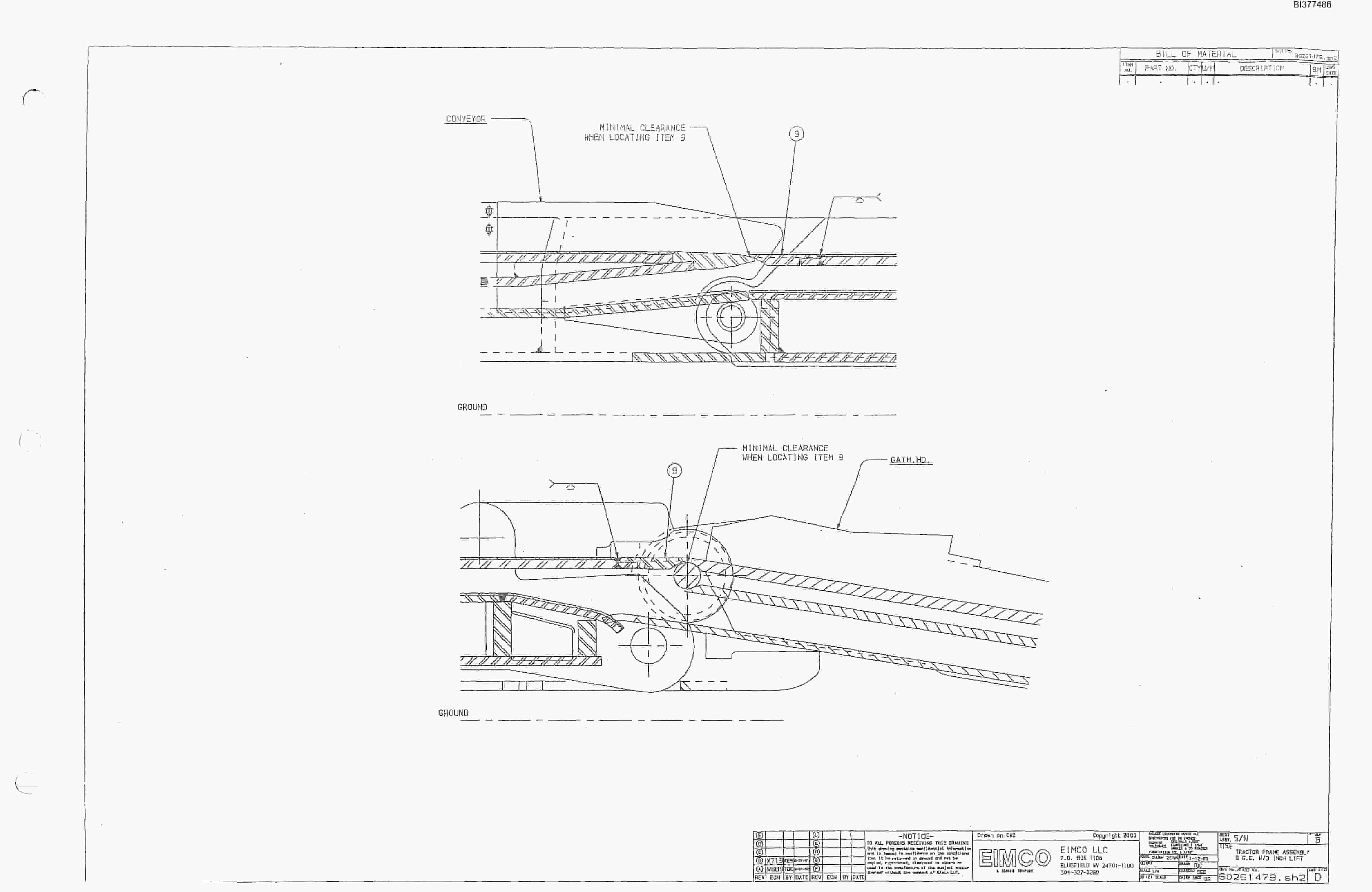 Bucyrus 25M0 Miner Parts Catalog BI377486-2