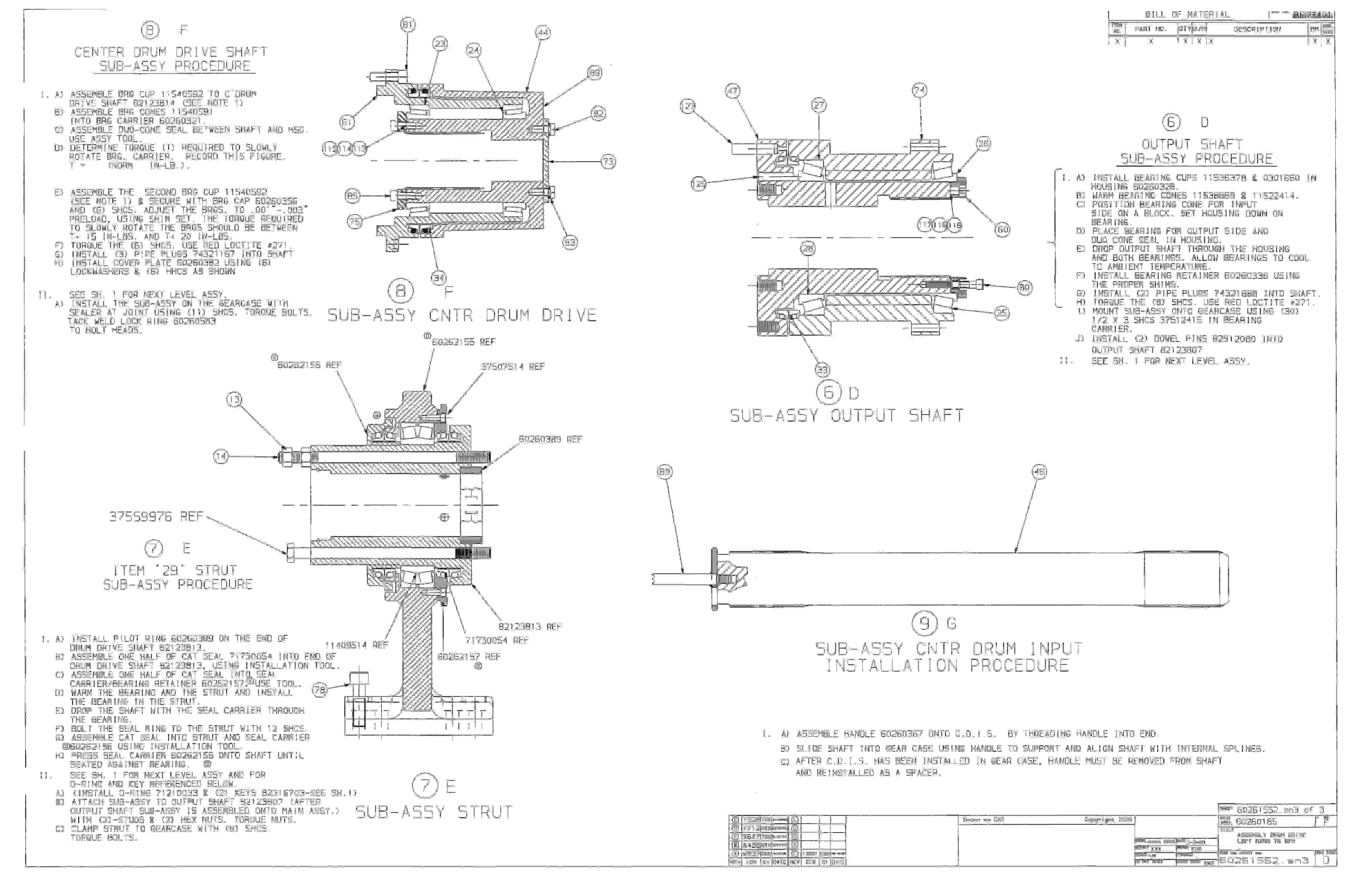 Bucyrus 25M0 Miner Parts Catalog BI377491-4