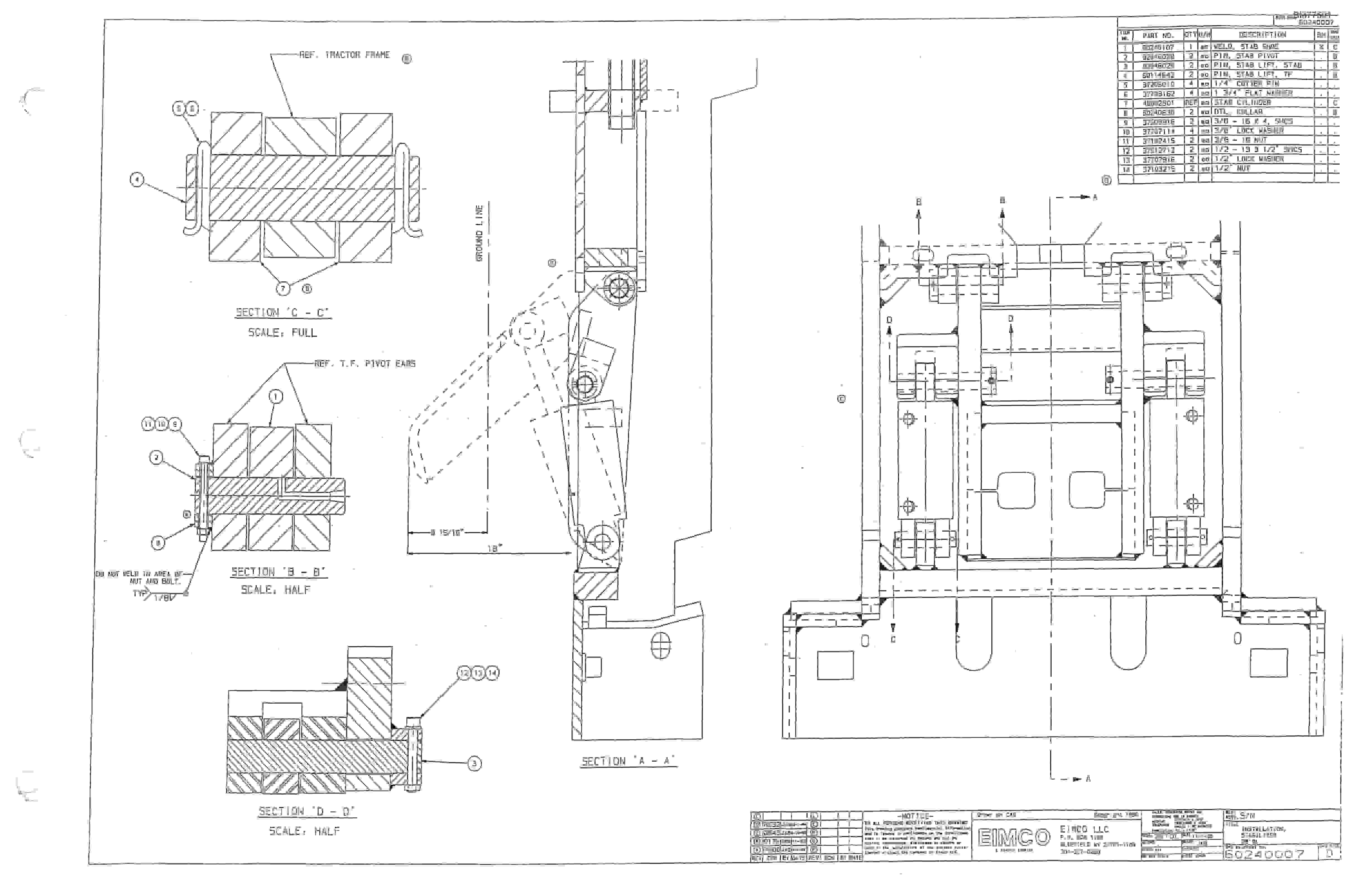 Bucyrus 25M1 Drum Miner Parts Catalog BI377501-3
