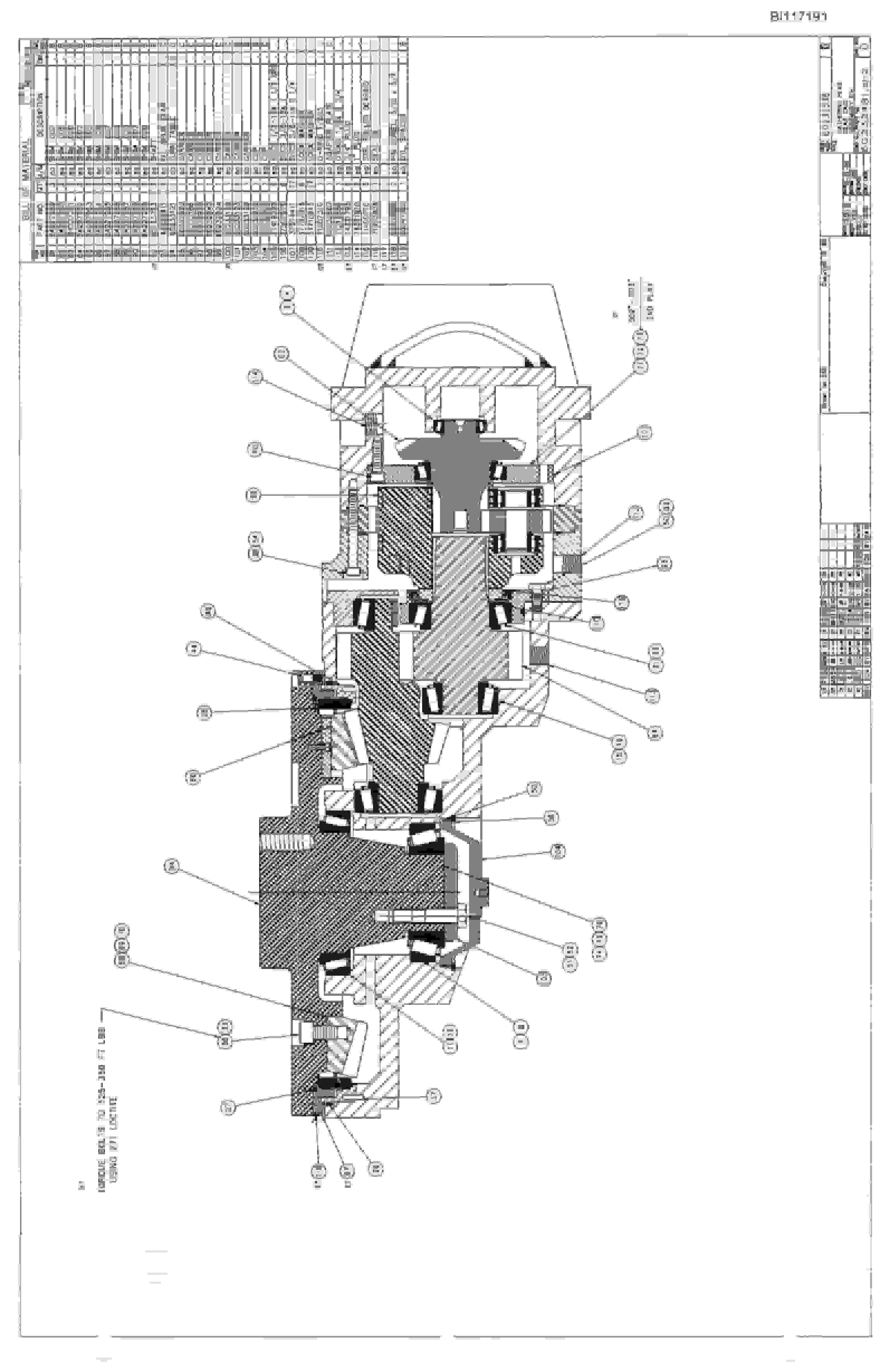 Bucyrus 25M1 Miner Parts Catalog BI117191-4