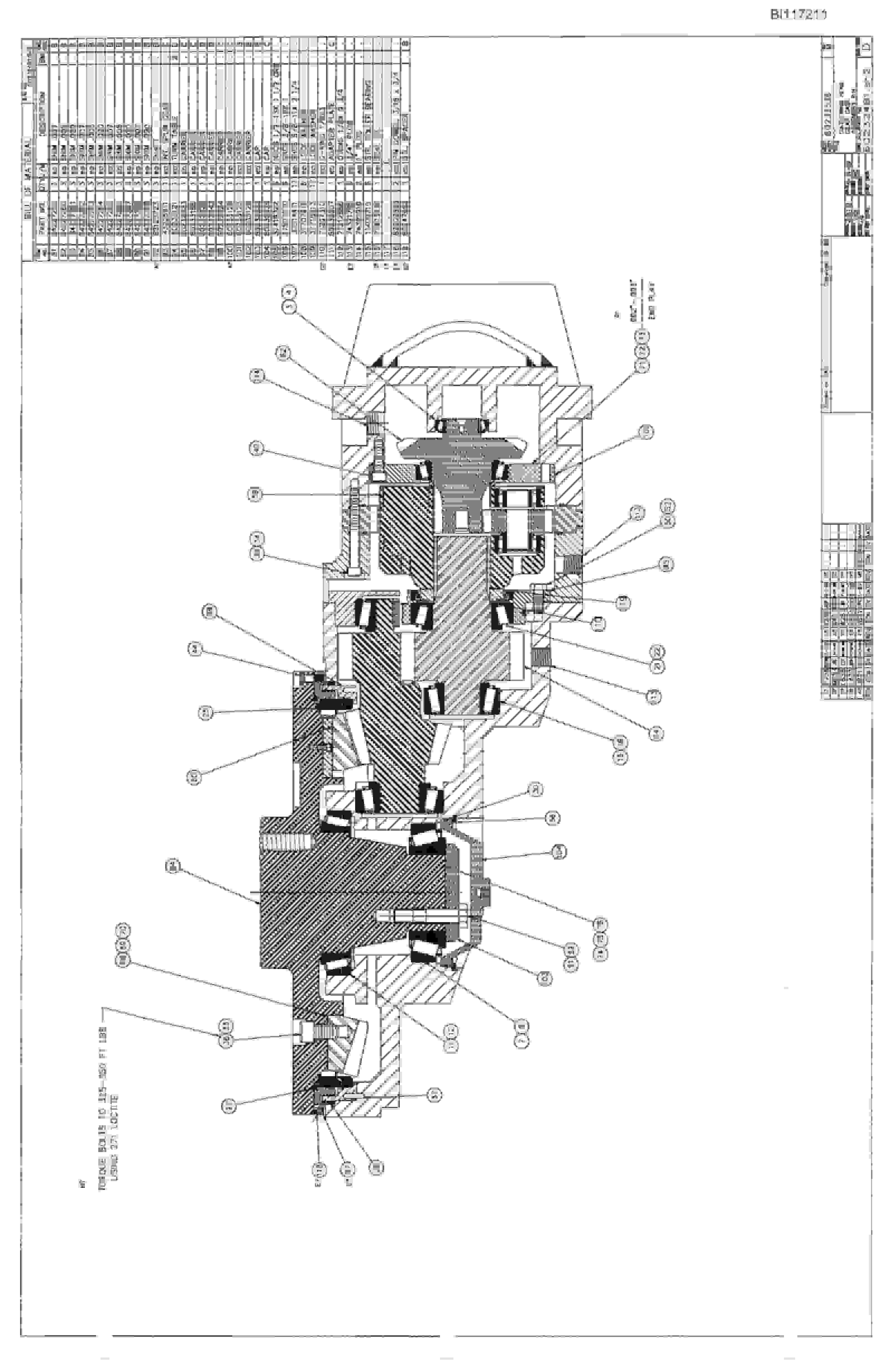 Bucyrus 25M1 Miner Parts Catalog BI117211-4