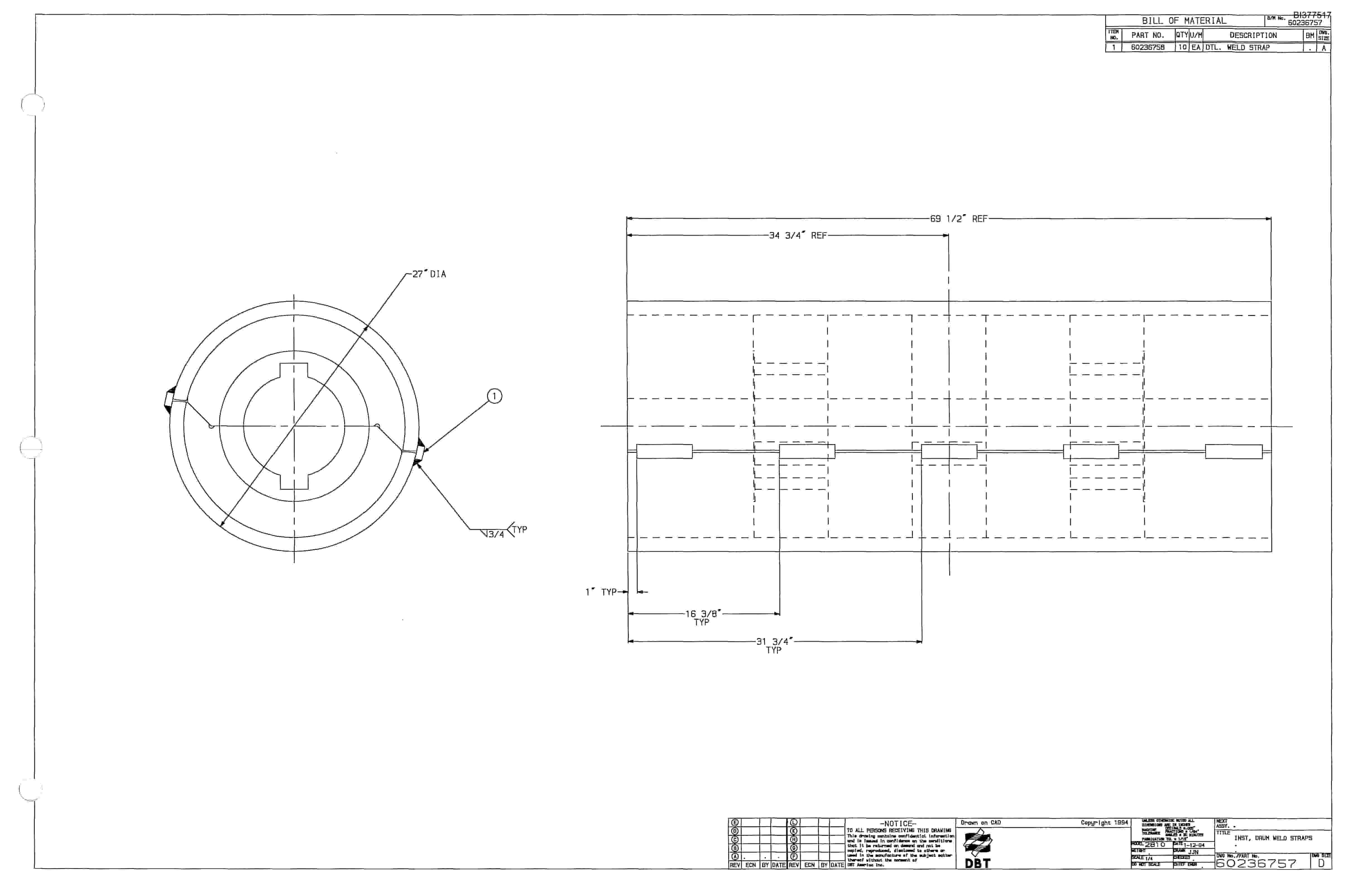 Bucyrus 25M2 Drum Miner Parts Catalog BI377517-4