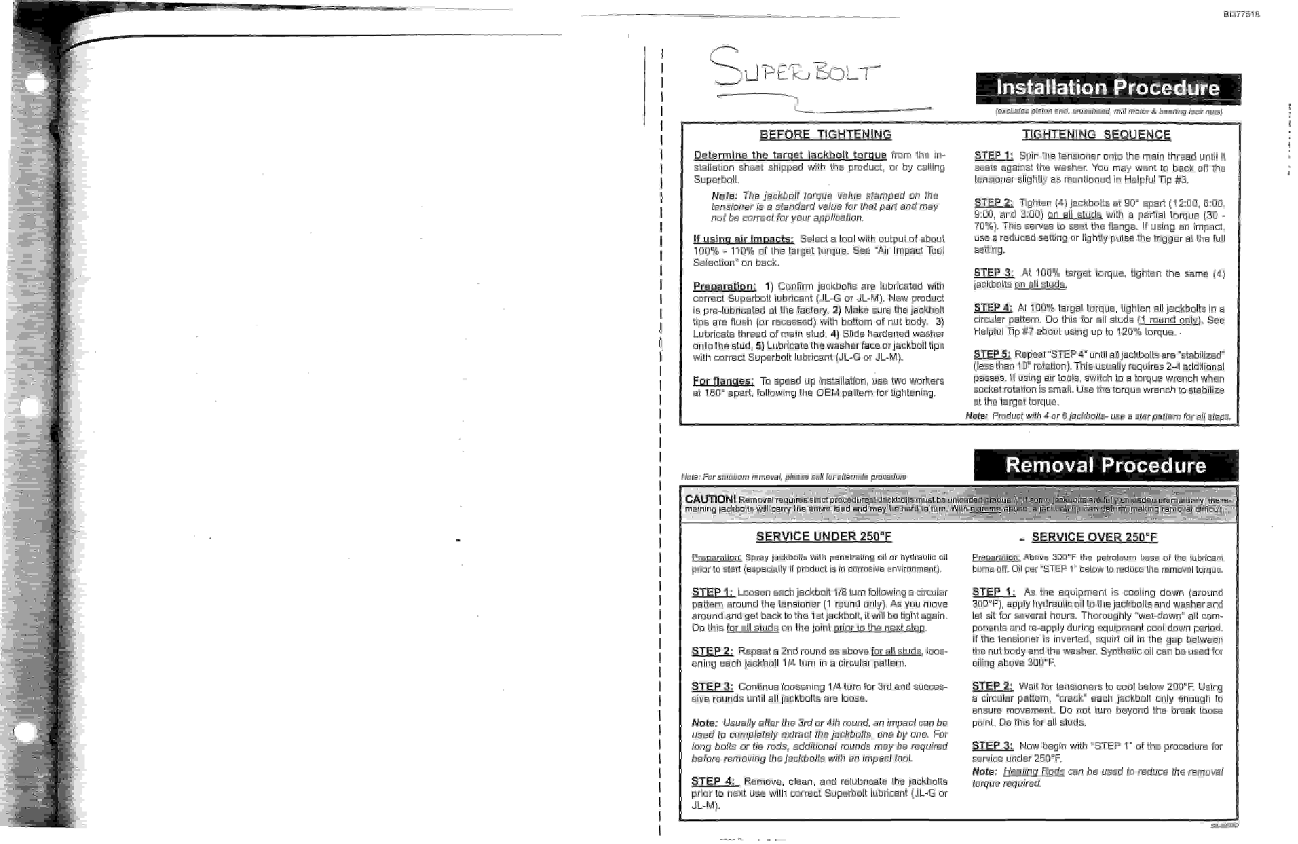Bucyrus 25M2 Drum Miner Parts Catalog BI377518-3