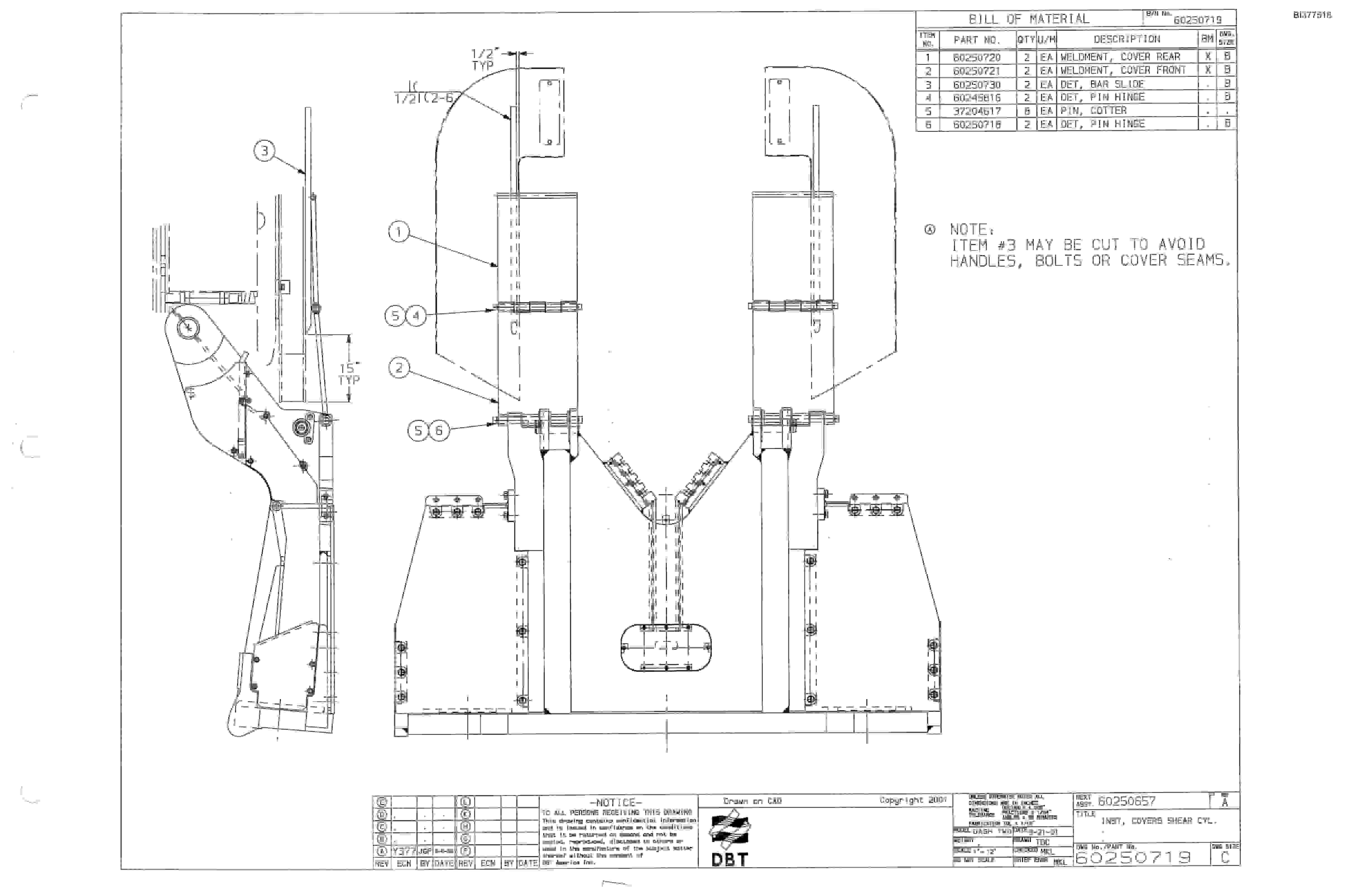 Bucyrus 25M2 Drum Miner Parts Catalog BI377518-5