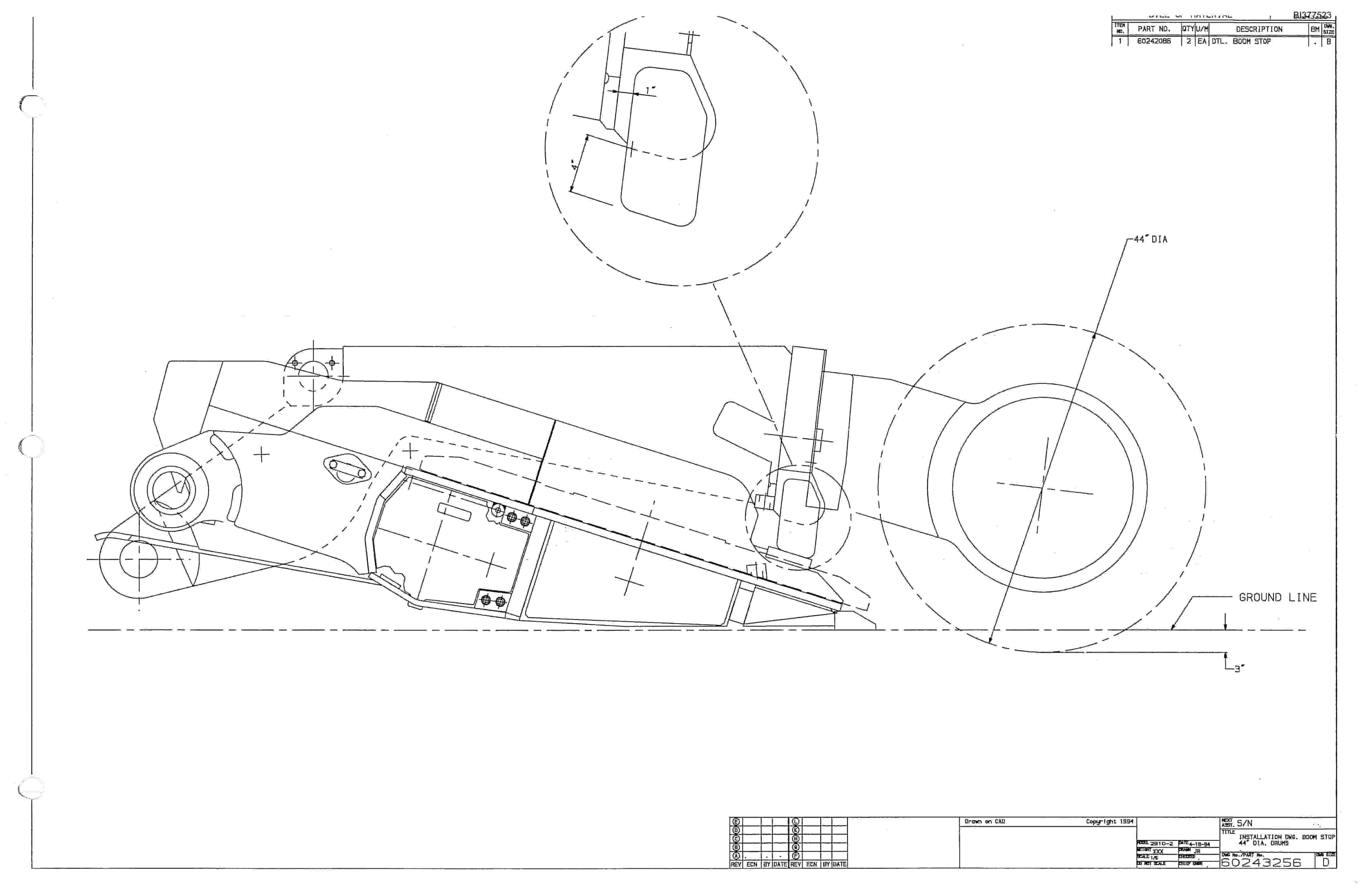 Bucyrus 25M2 Drum Miner Parts Catalog BI377523-5