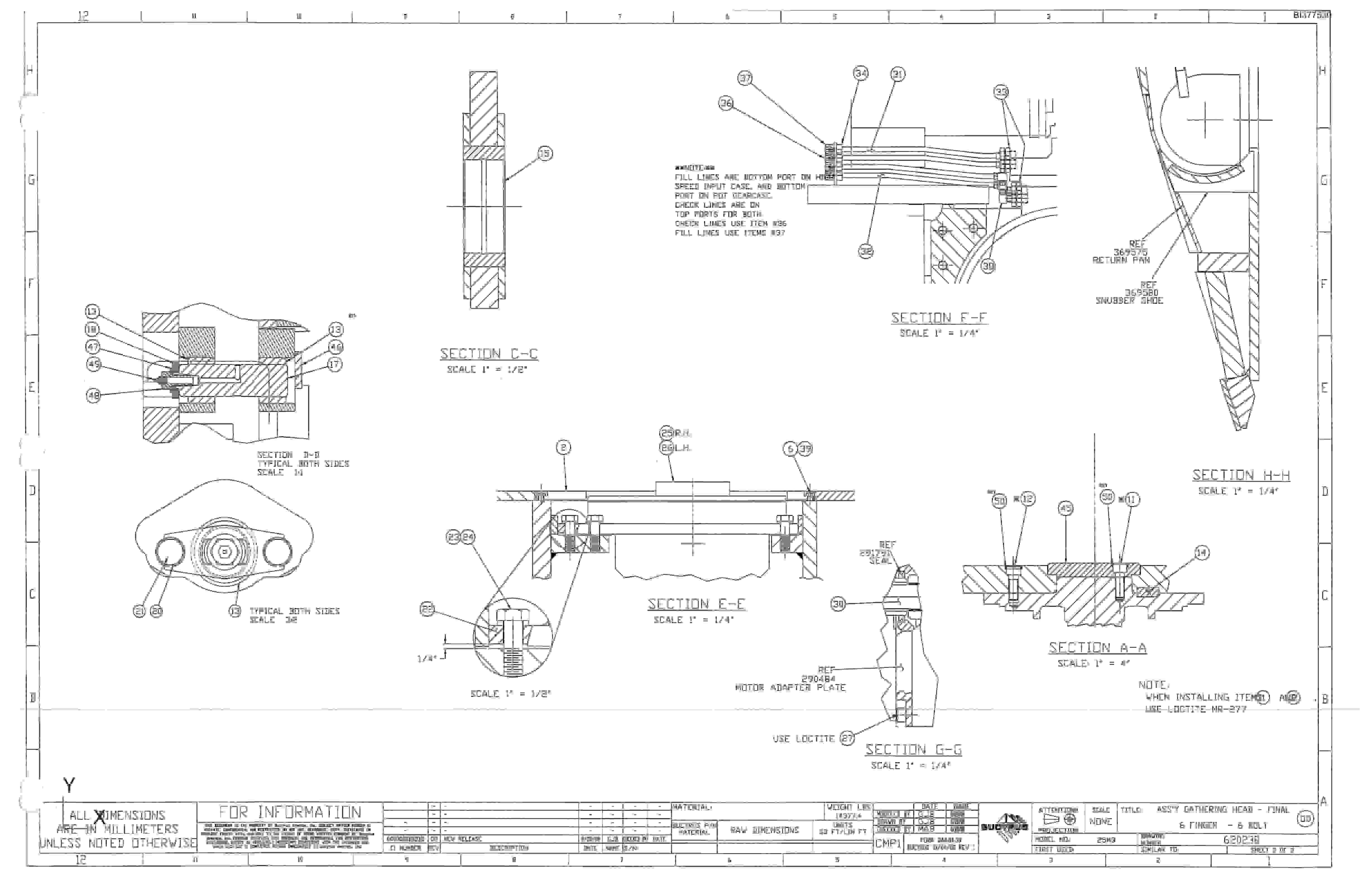 Bucyrus 25M2 Drum Miner Parts Catalog BI377530-5