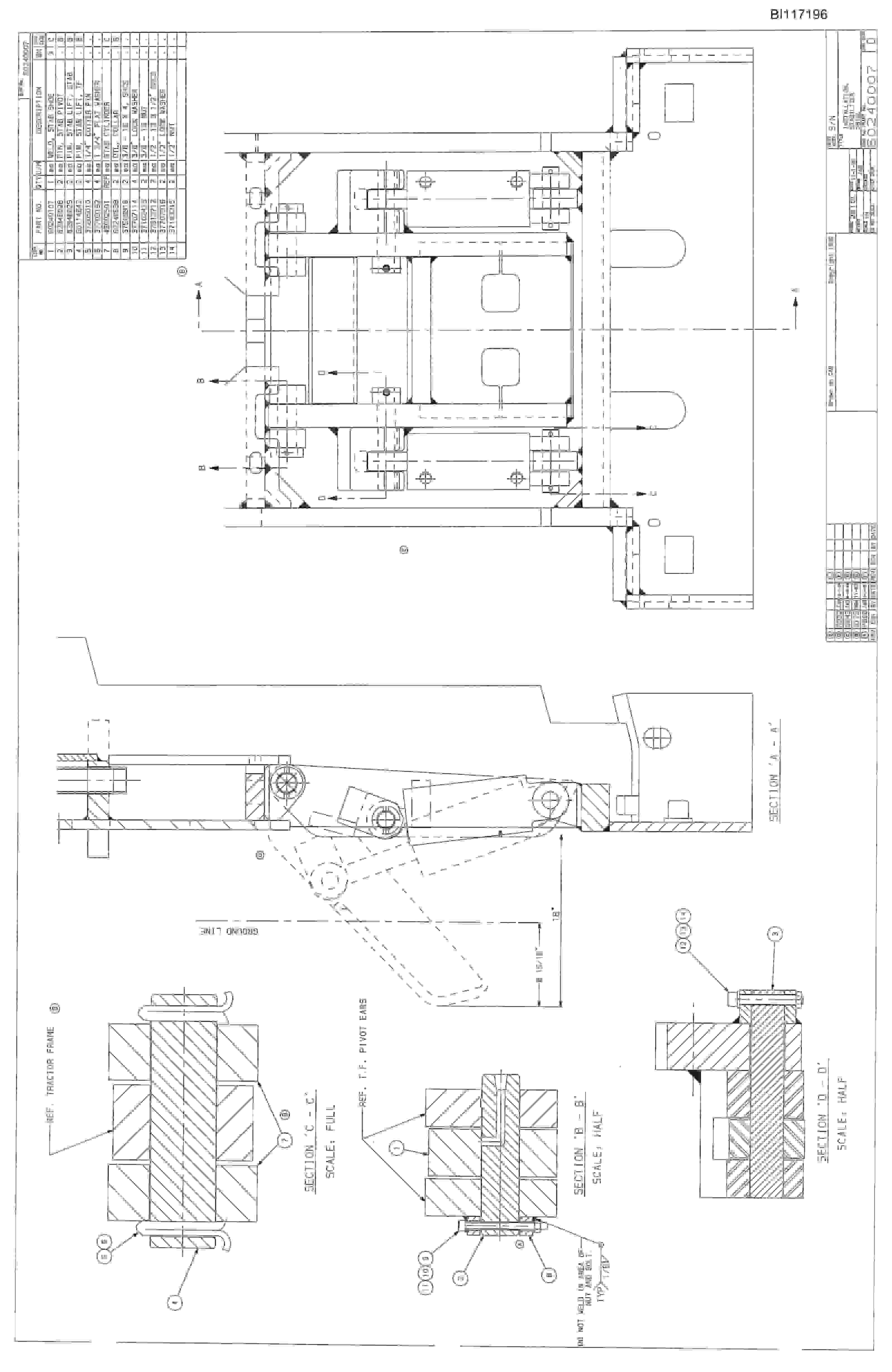 Bucyrus 25M2 Miner Parts Catalog BI117196-3