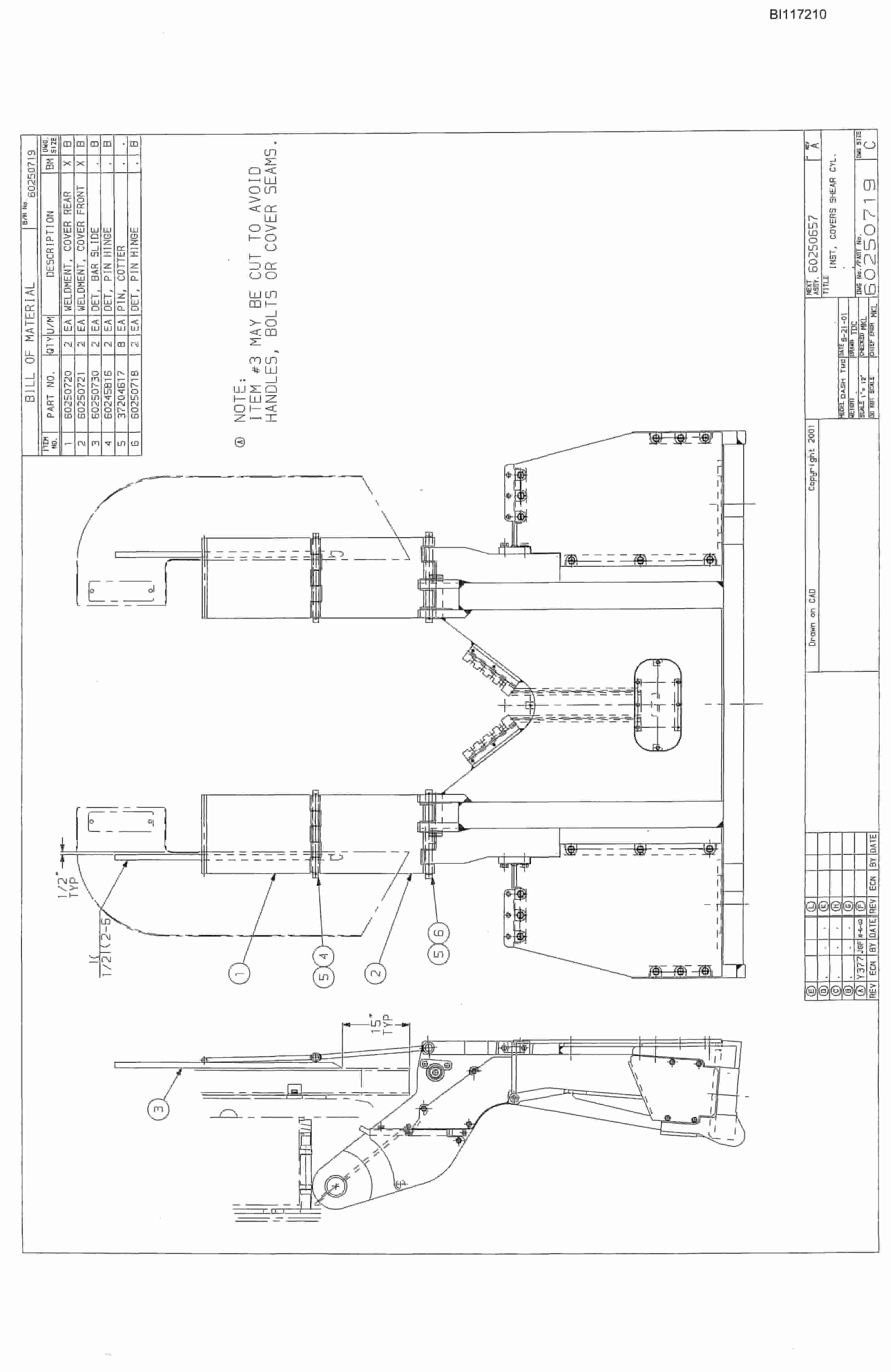 Bucyrus 25M2 Miner Parts Catalog BI117210-5