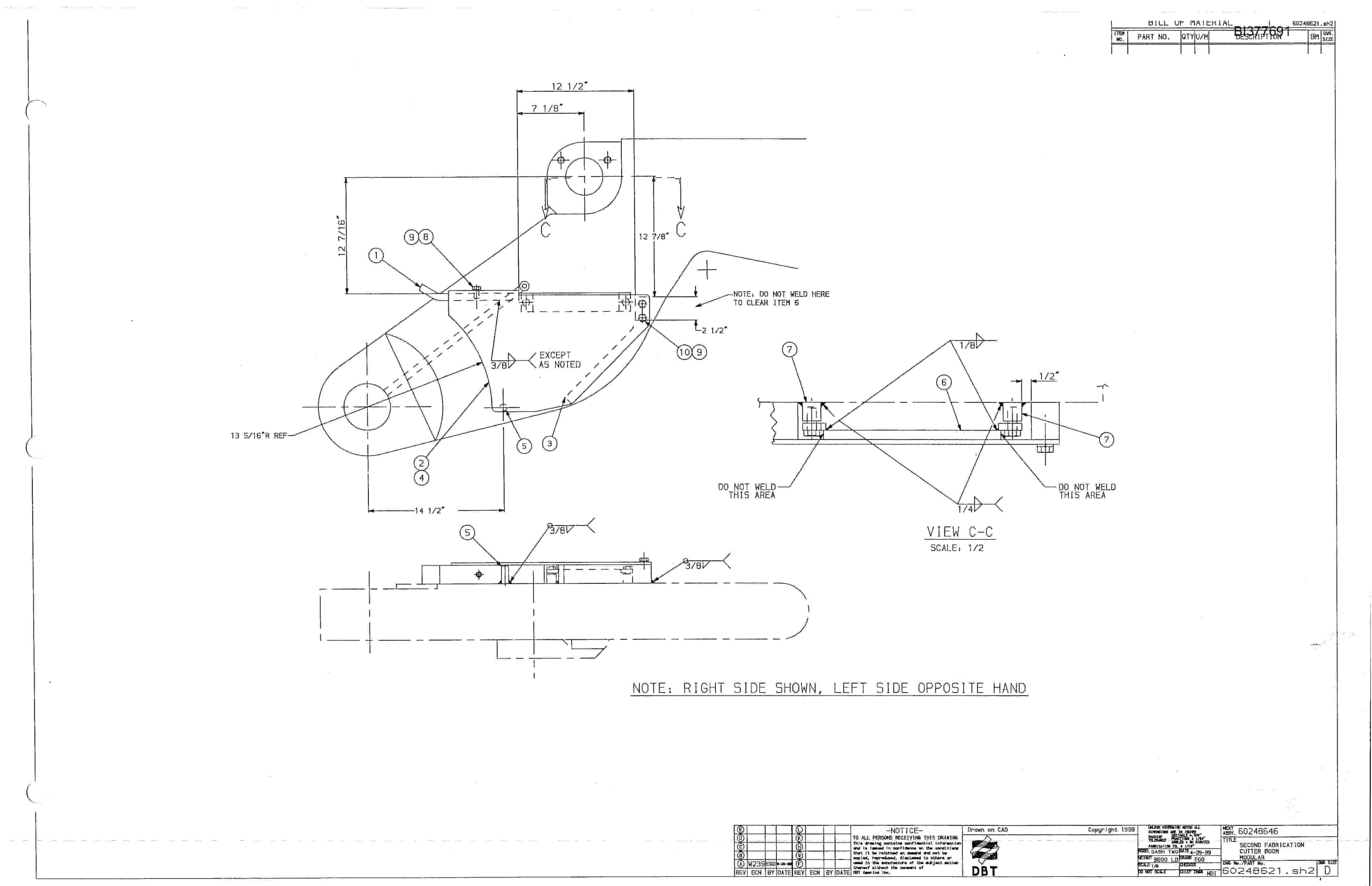 Bucyrus 25M2-P Miner Parts Catalog BI377691-4