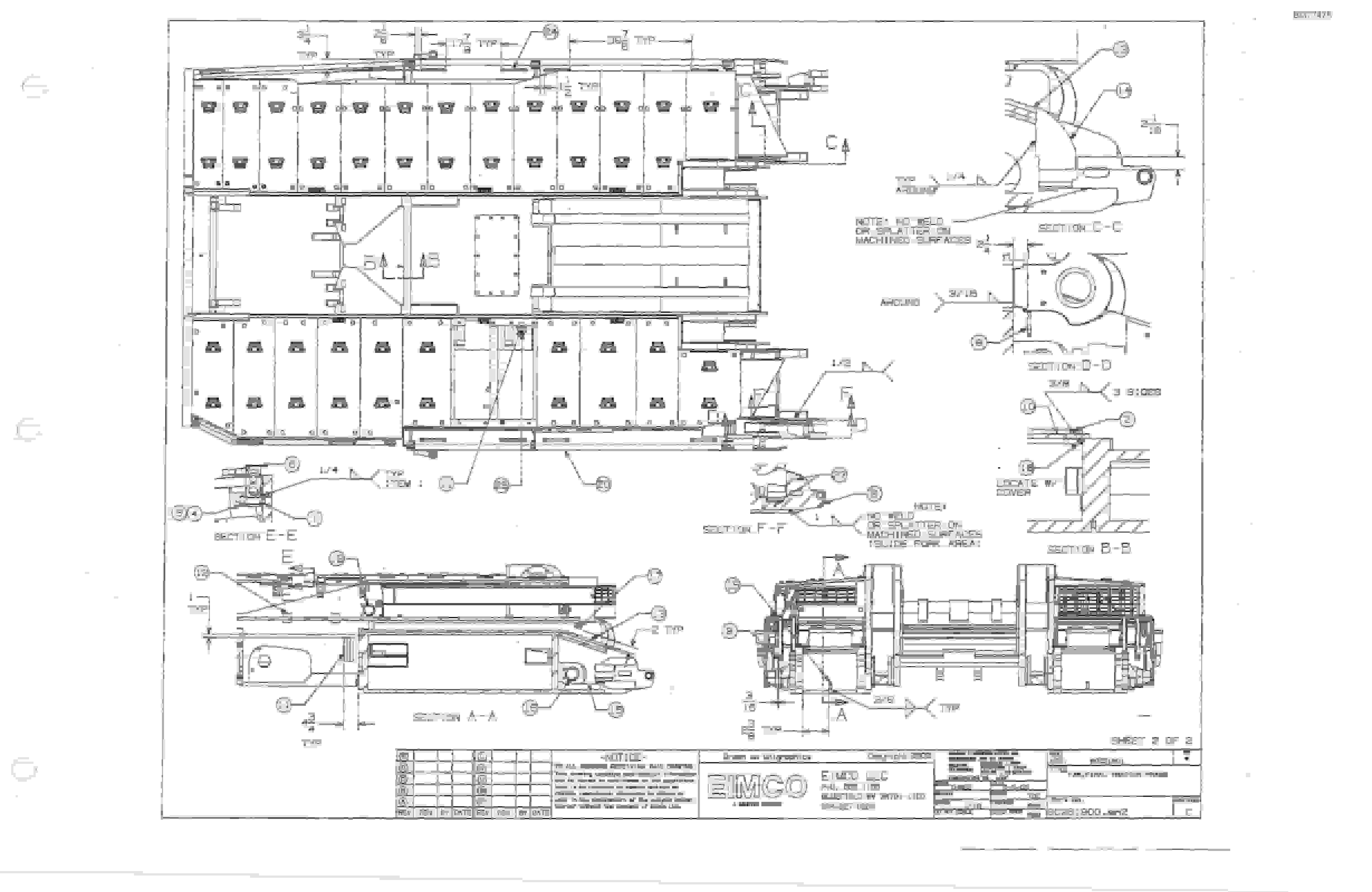 Bucyrus 25M3 Drum Miner Parts Catalog BI377475-2