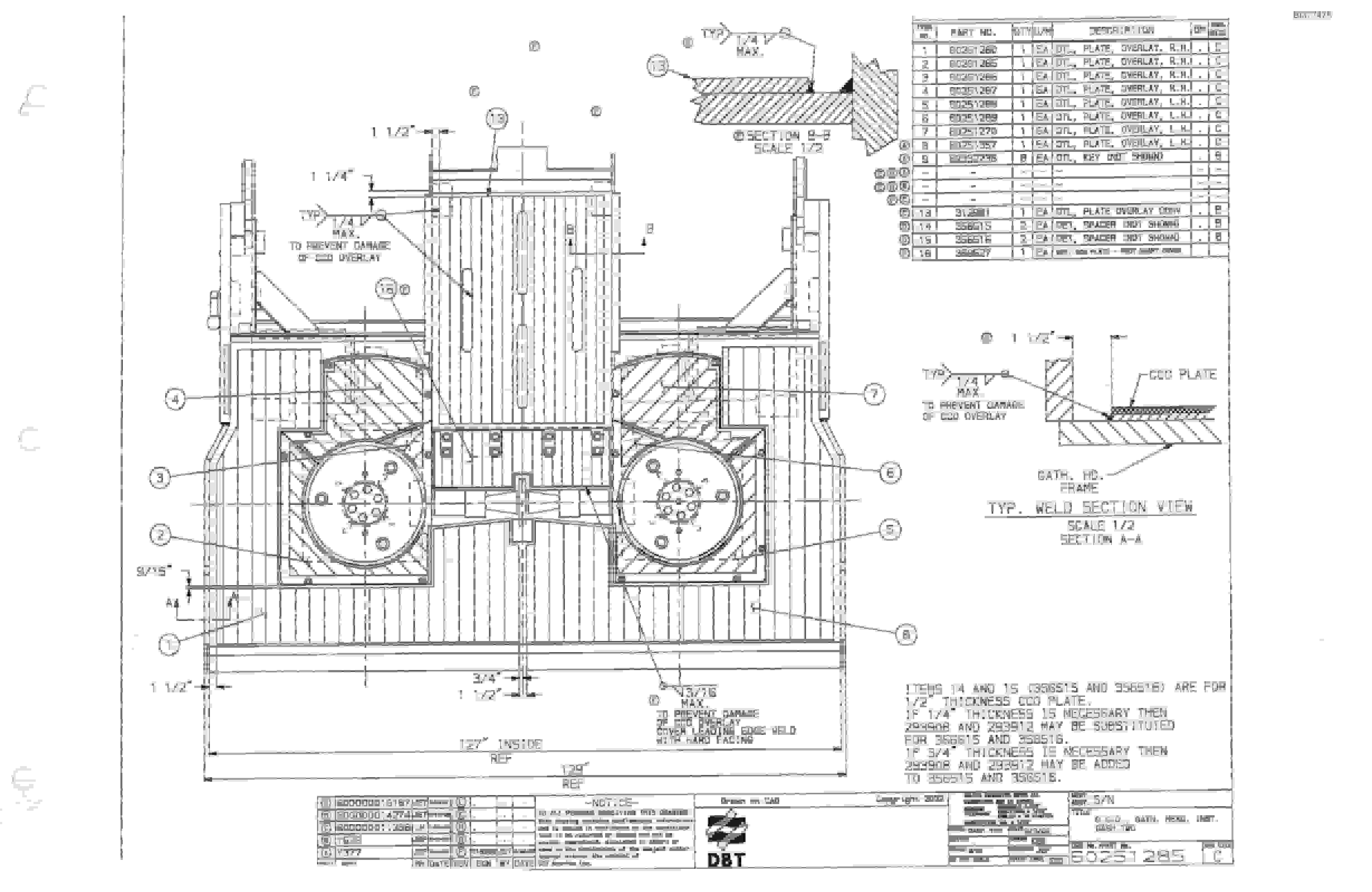 Bucyrus 25M3 Drum Miner Parts Catalog BI377475-5