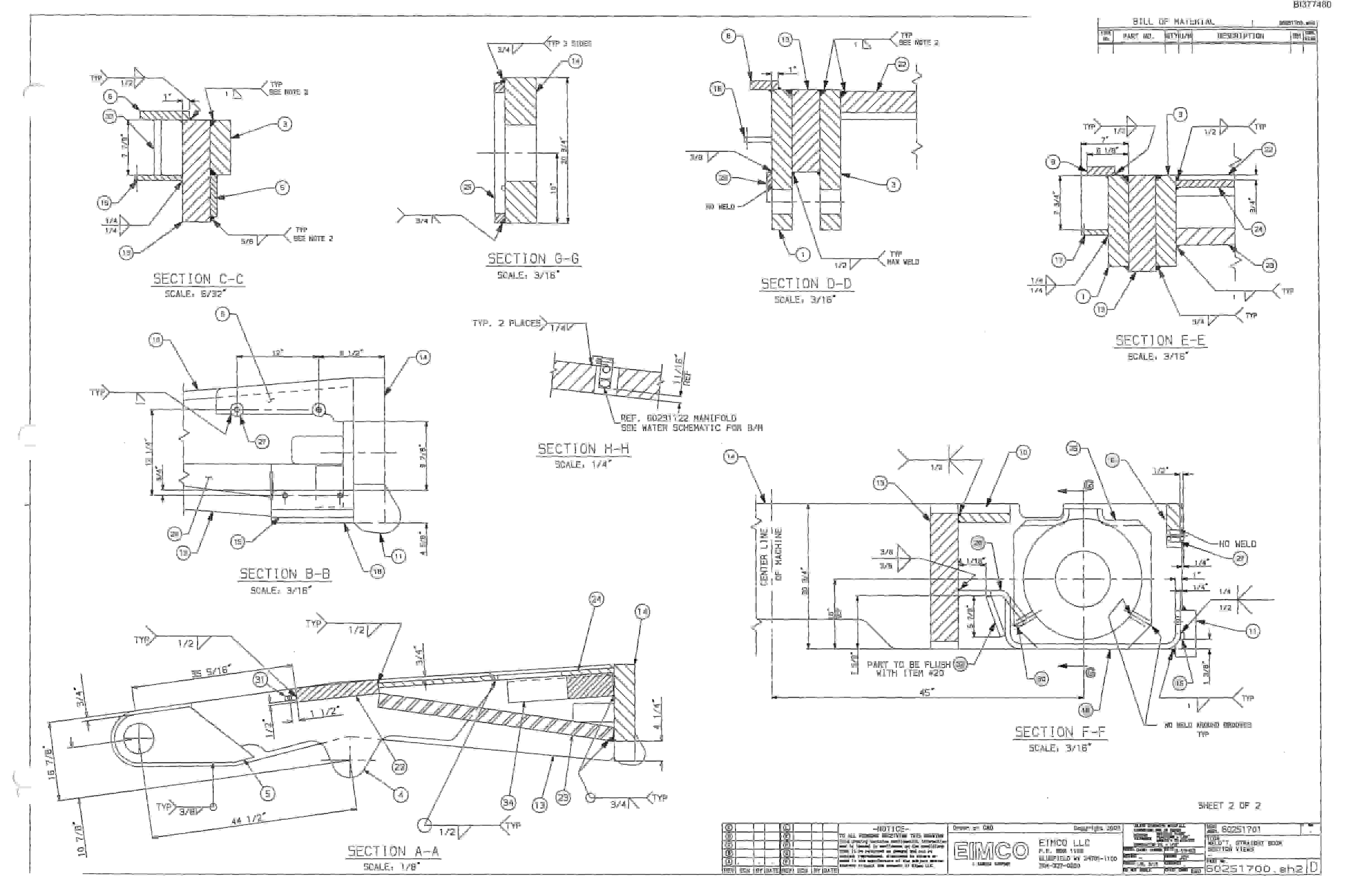 Bucyrus 25M3 Drum Miner Parts Catalog BI377480-4