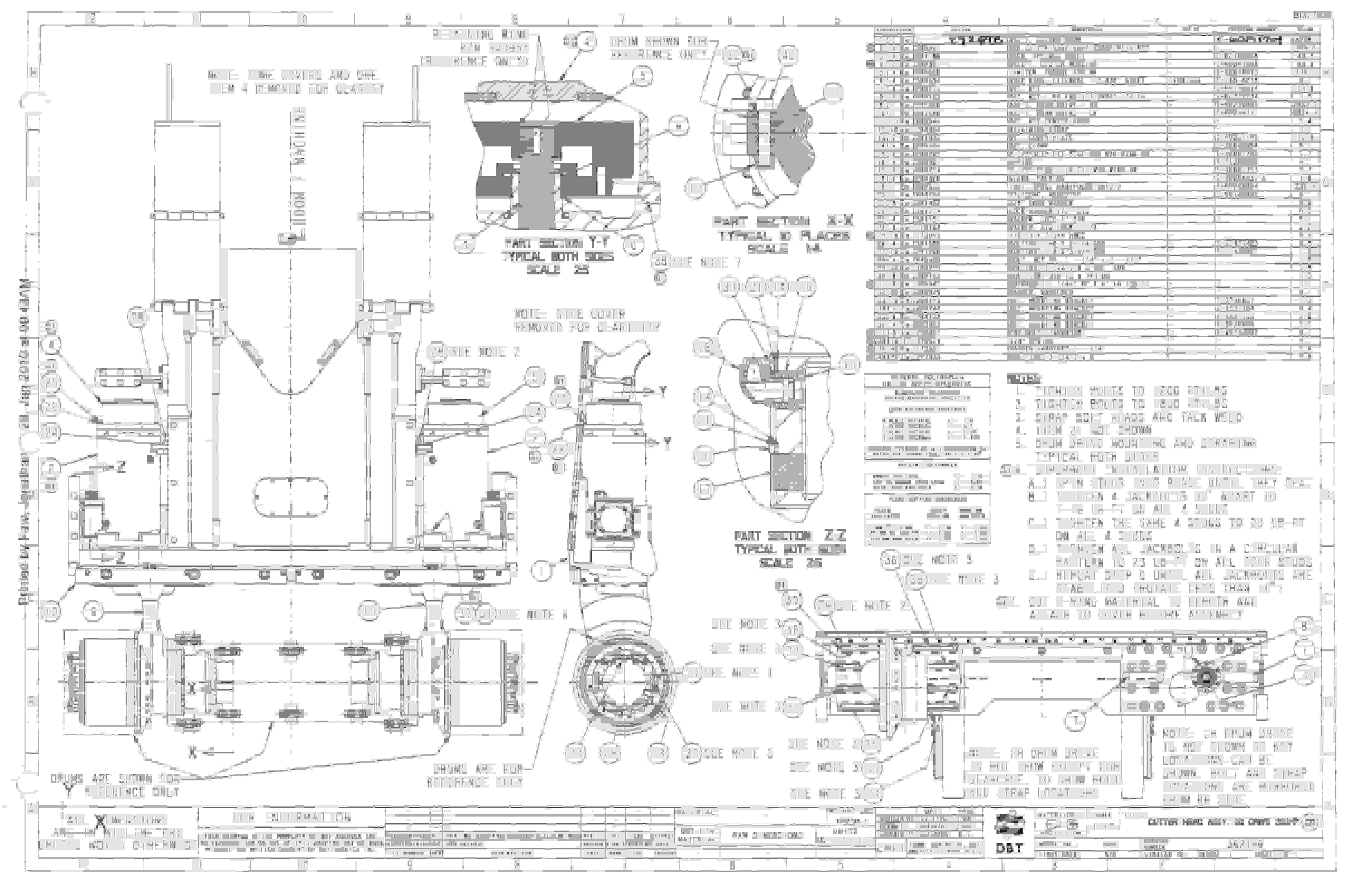 Bucyrus 25M3 Drum Miner Parts Catalog BI377536-4