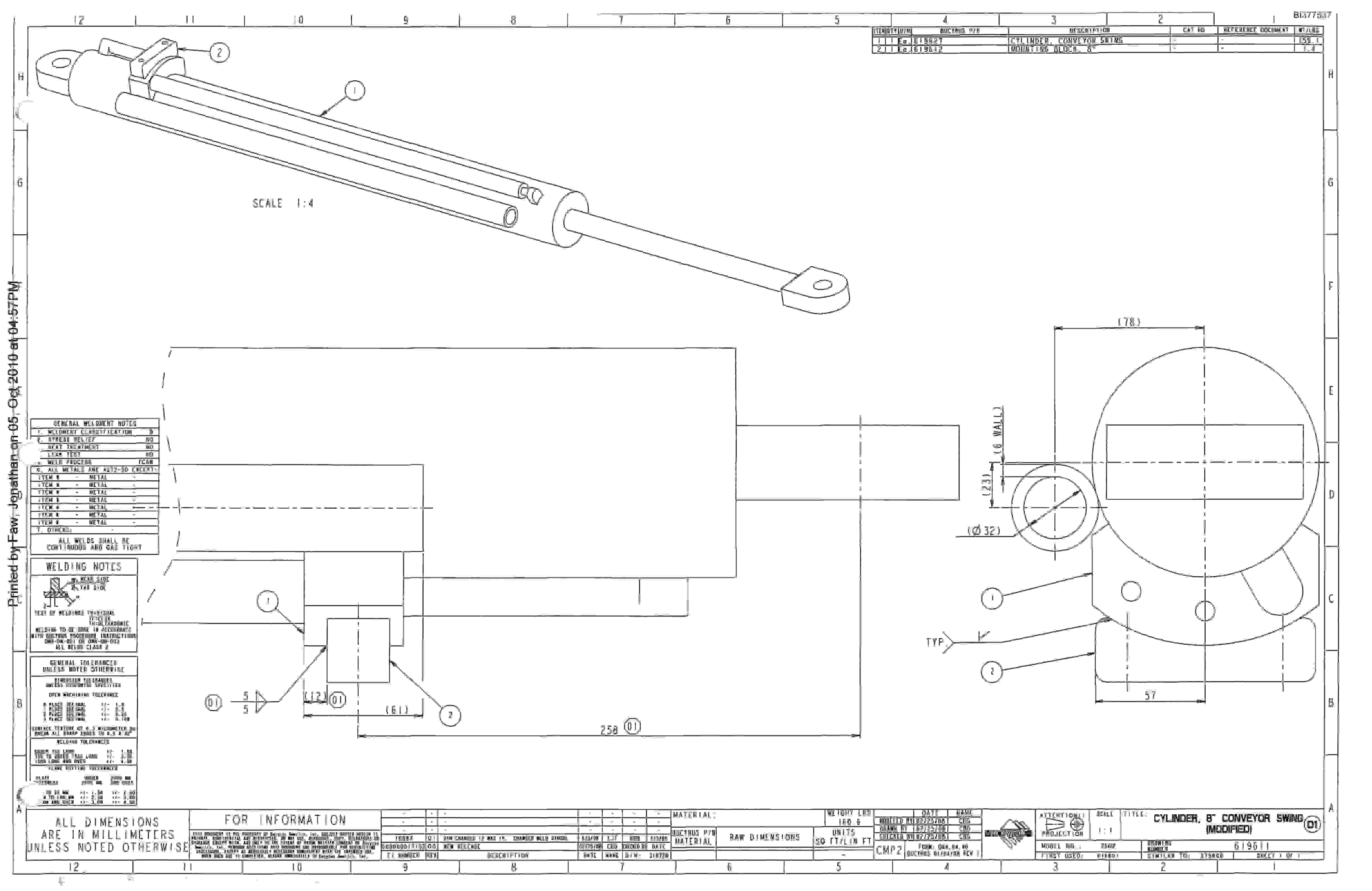 Bucyrus 25M3 Drum Miner Parts Catalog BI377537-2
