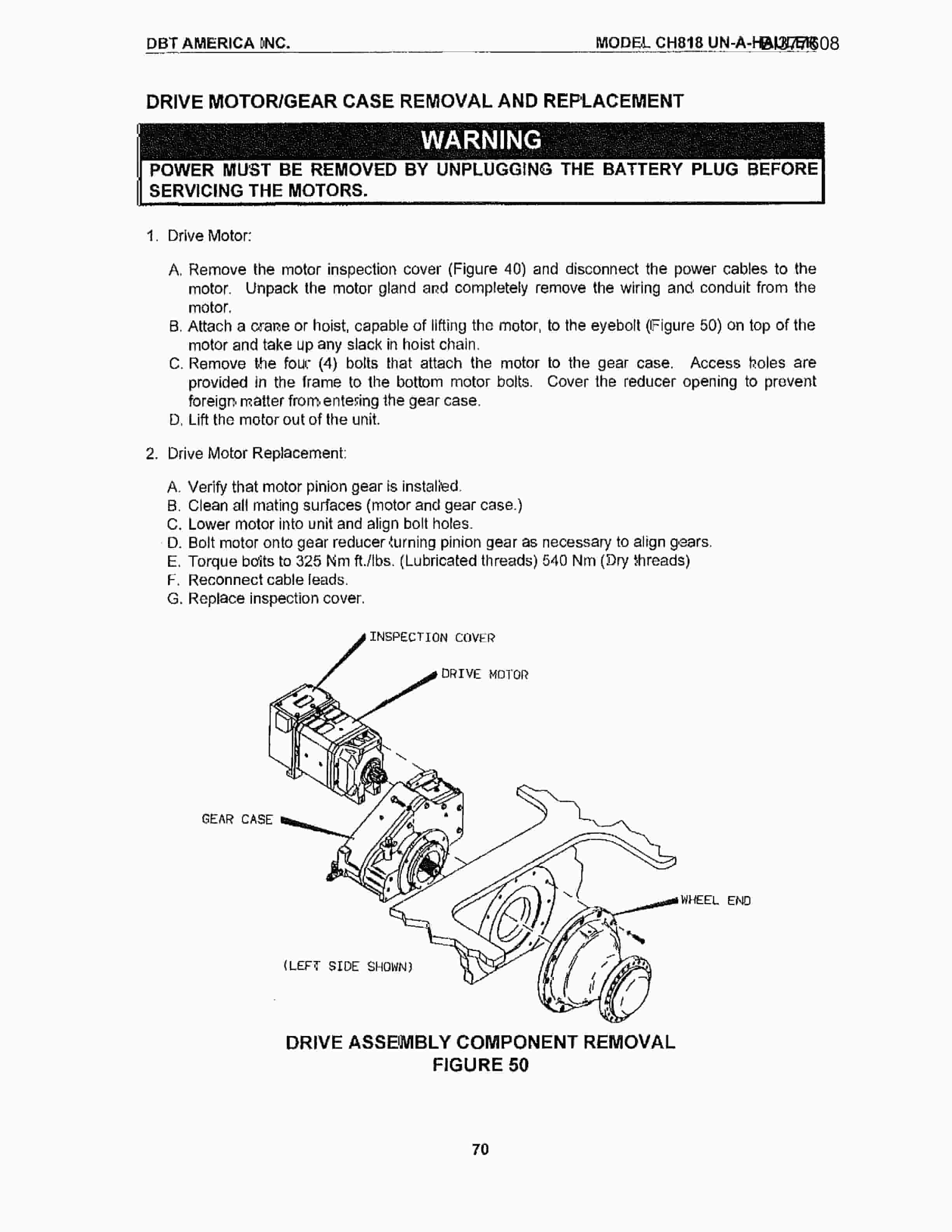 Bucyrus 2810-2P Miner Technical Manual BI377608-3