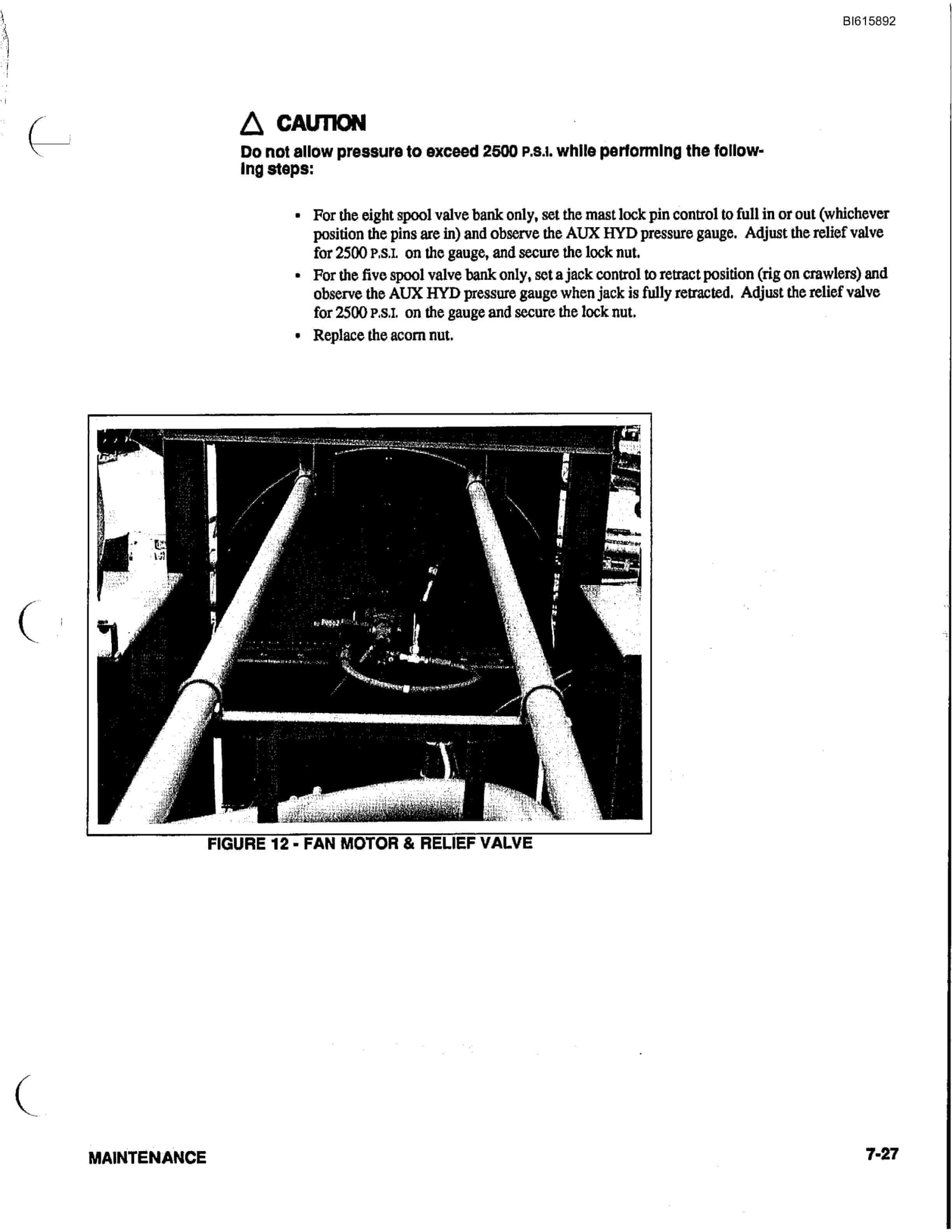 Bucyrus 2HP High Pressure Rotary Blasthole Drill Technical Manual BI615892-5