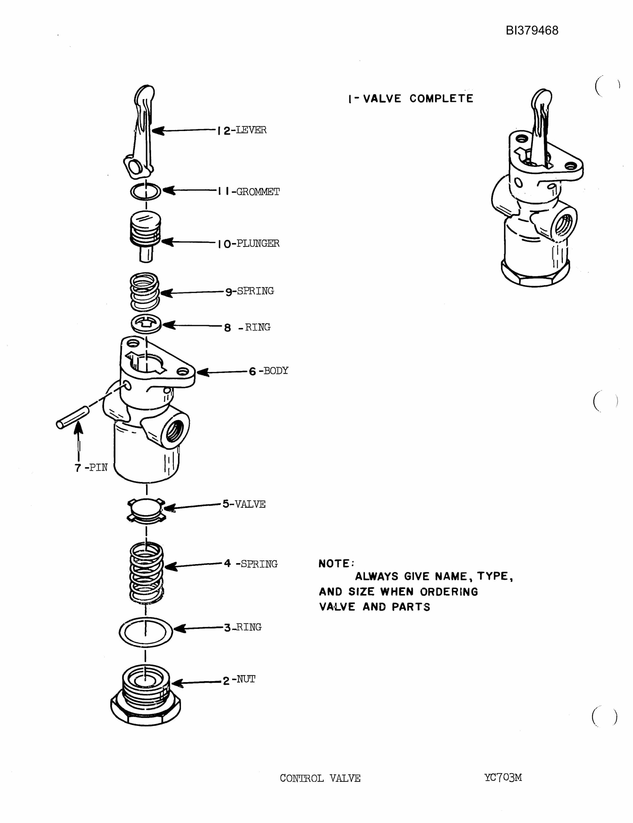 Bucyrus 30-RC Drill Parts Manual BI379468-5