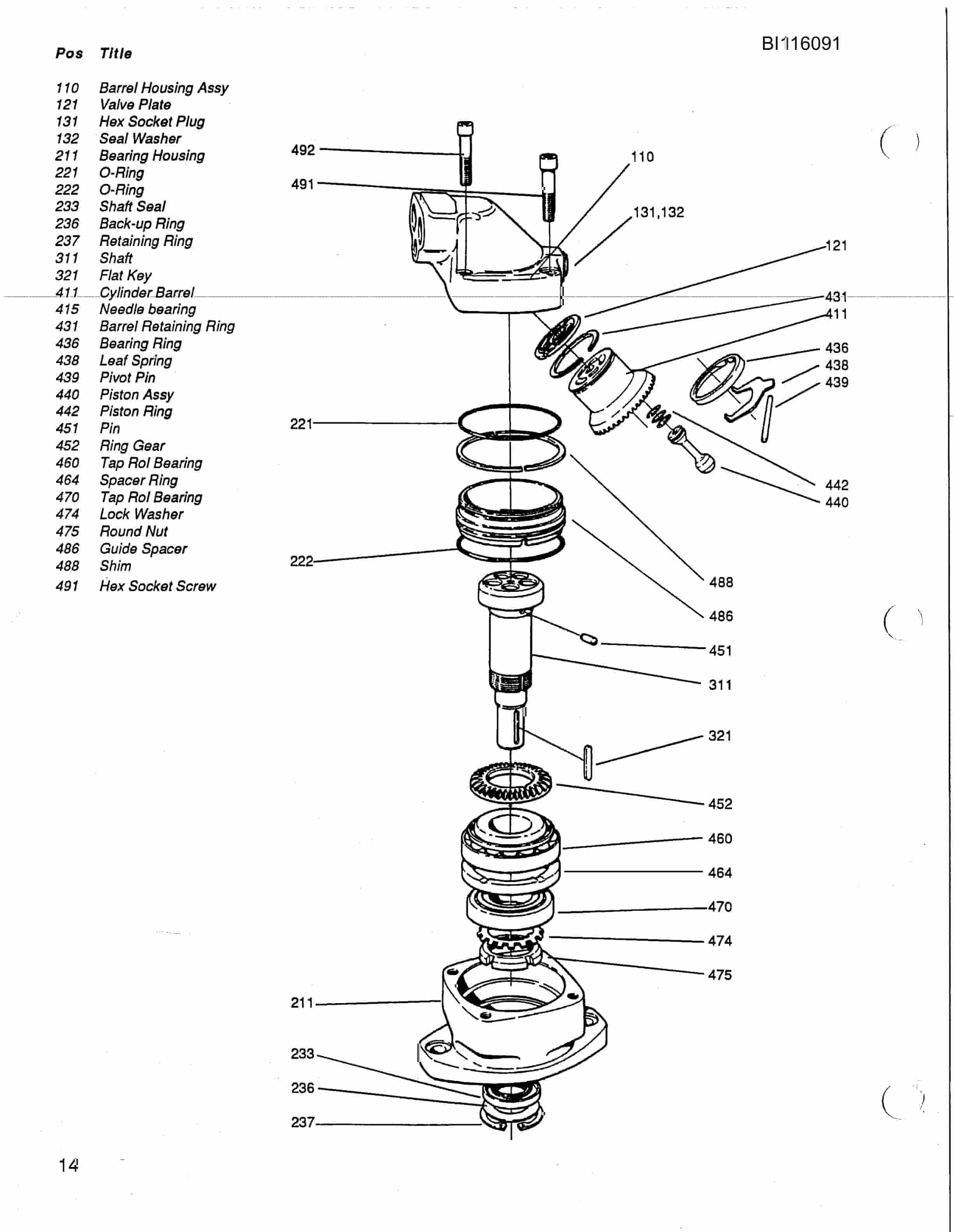 Bucyrus 300, 400 Hydra-Trac Self Contained Hydraulic Track Drill Technical Manual BI116091-4