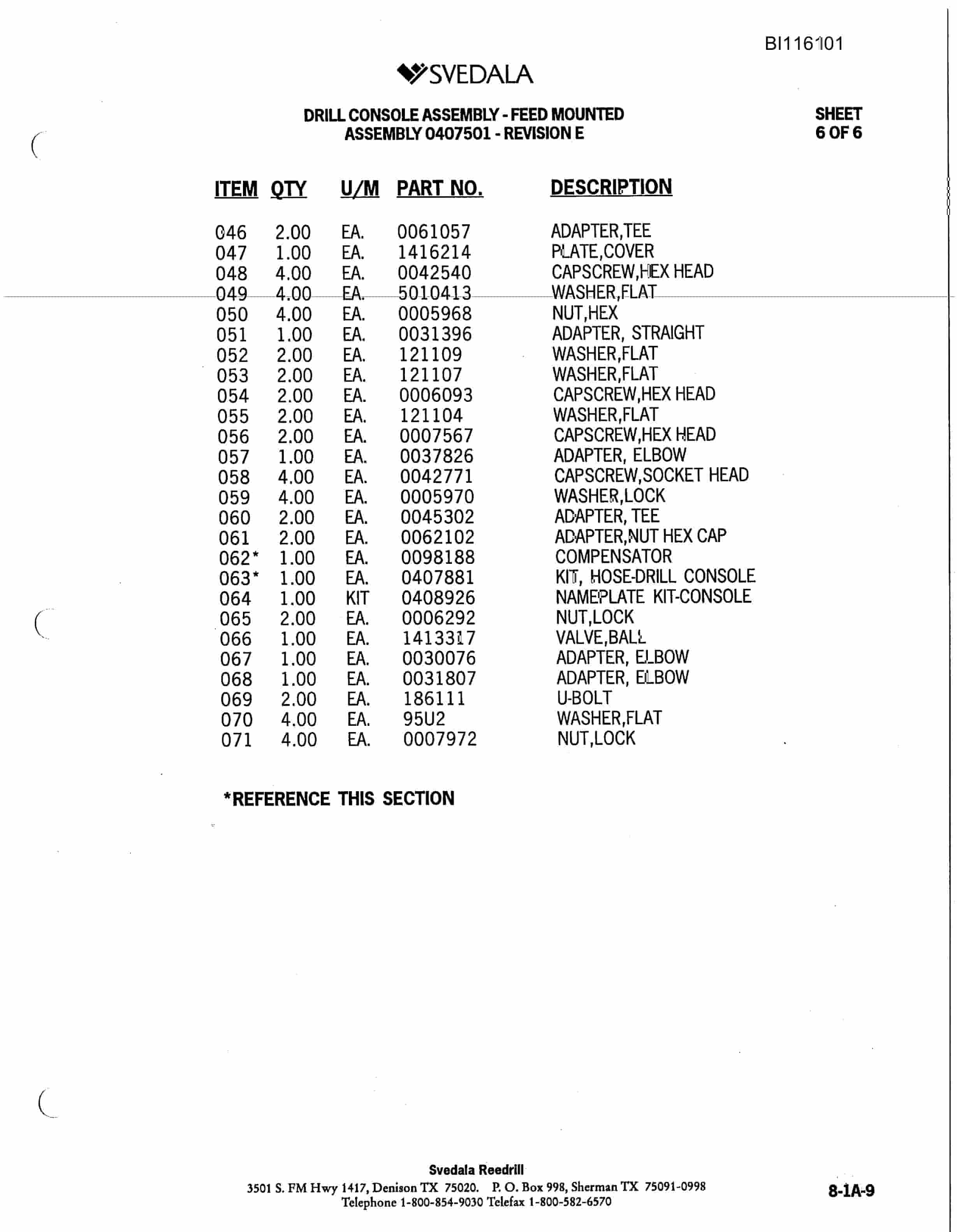 Bucyrus 300 Hydra-Trac Hydraulic Track Drill Parts Catalog BI116101-3
