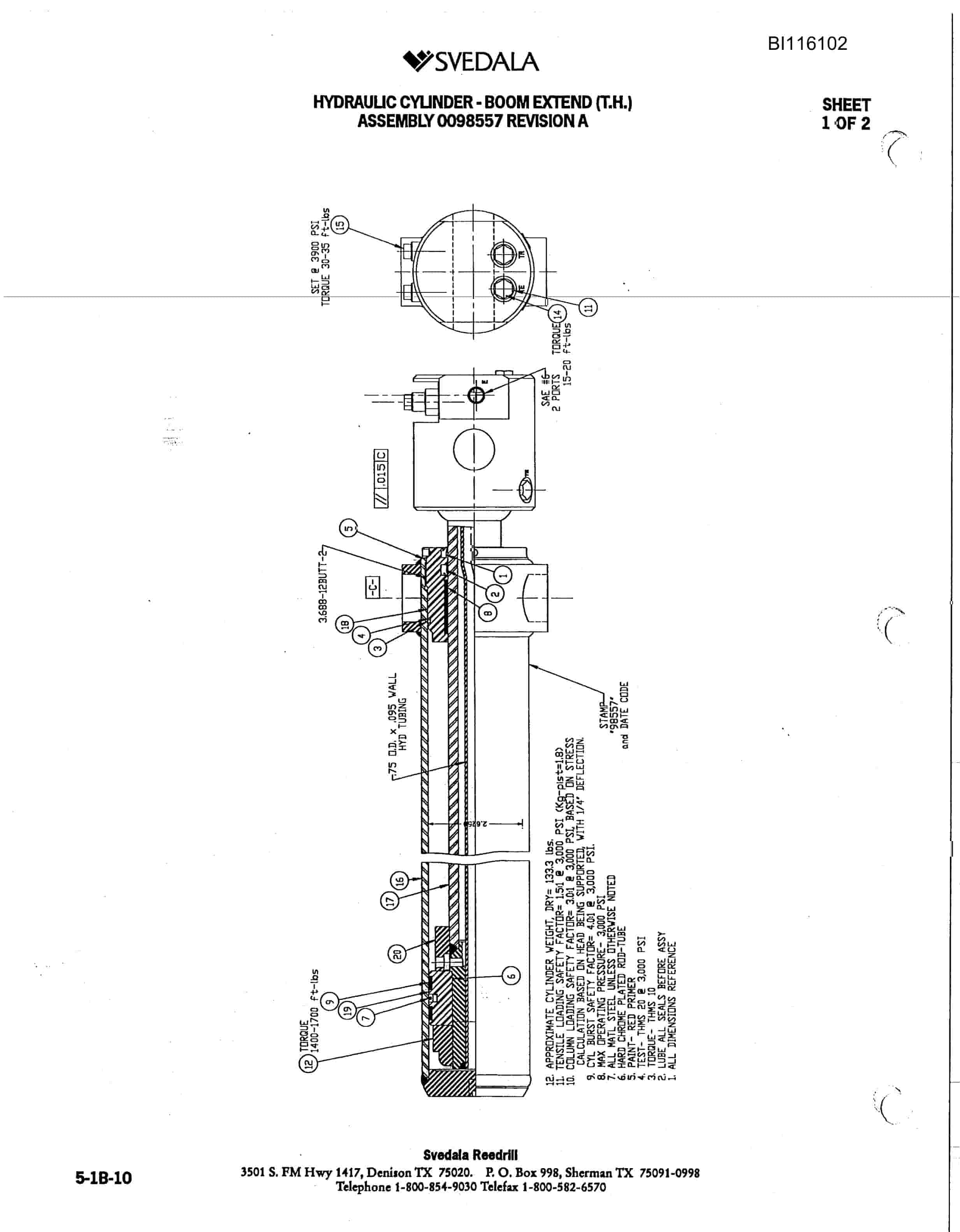 Bucyrus 300 Hydra-Trac Hydraulic Track Drill Parts Catalog BI116102-2
