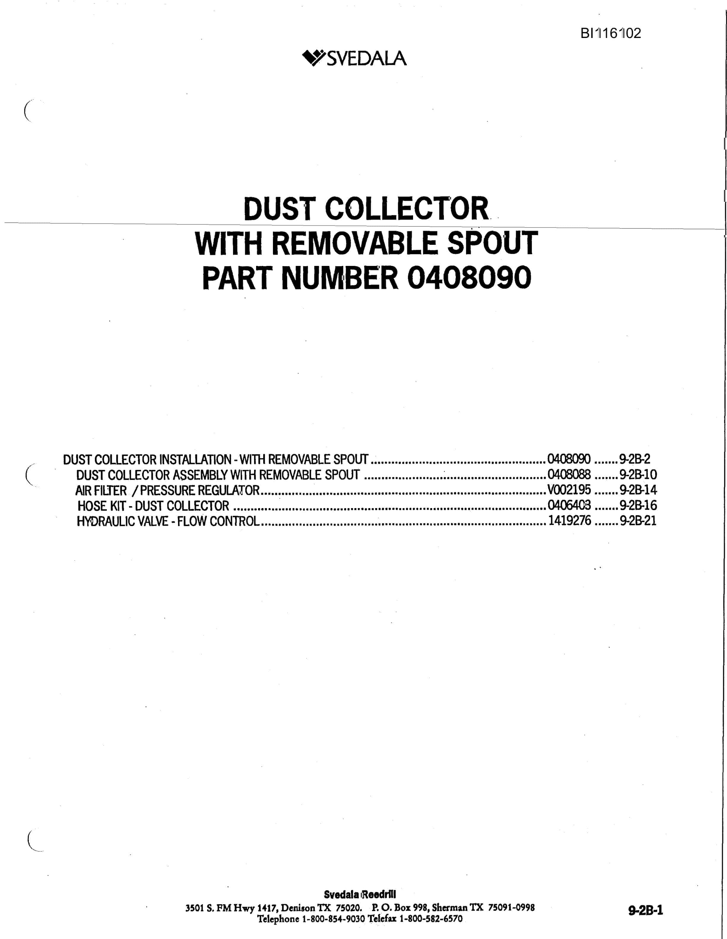 Bucyrus 300 Hydra-Trac Hydraulic Track Drill Parts Catalog BI116102-5
