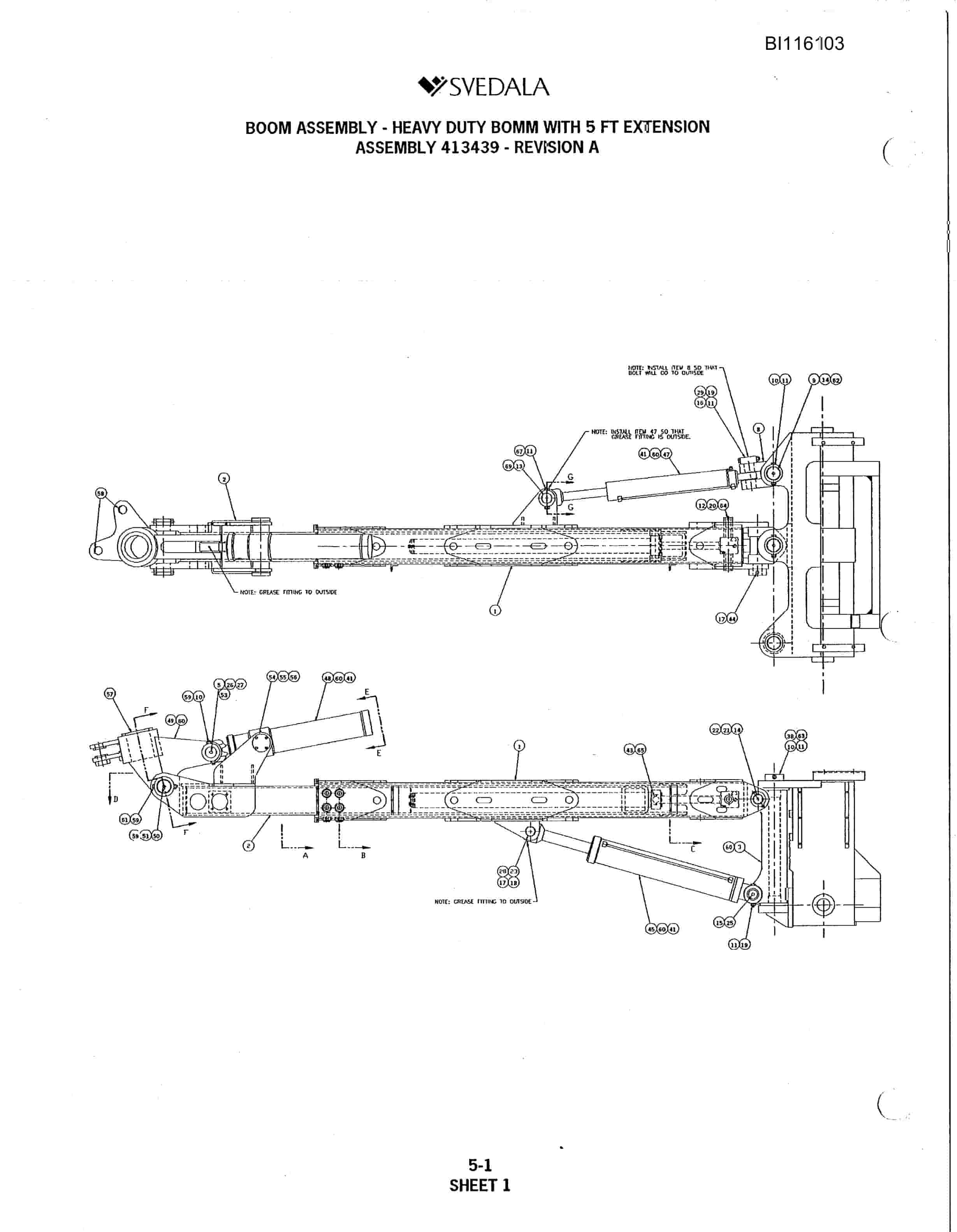 Bucyrus 300 Hydra-Trac Hydraulic Track Drill Parts Catalog BI116103-2