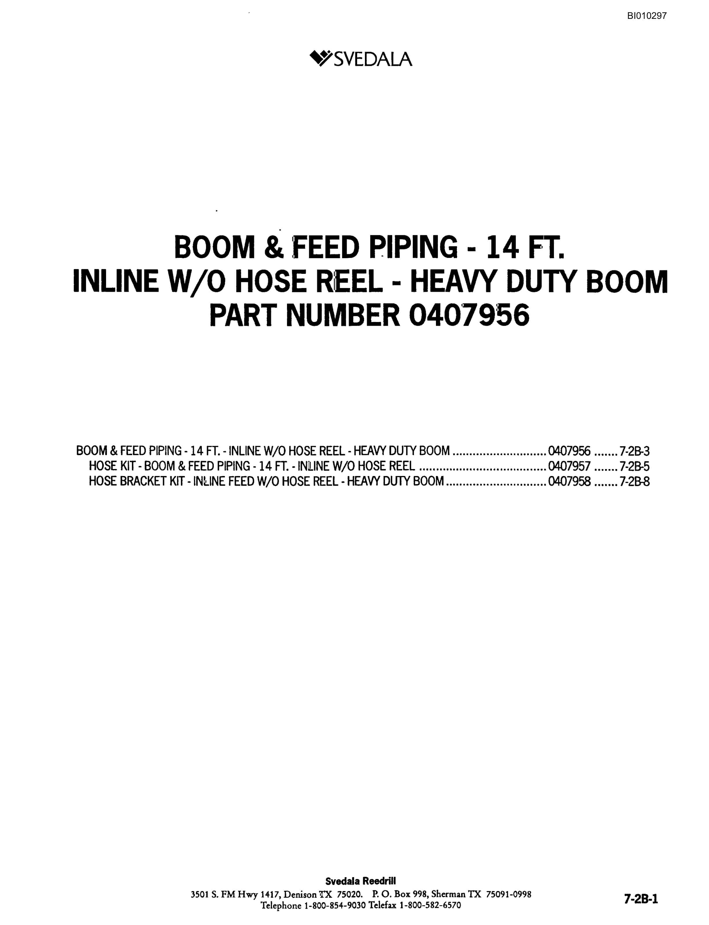 Bucyrus 300 Hydraulic Track Drill Parts Catalog BI010297-3