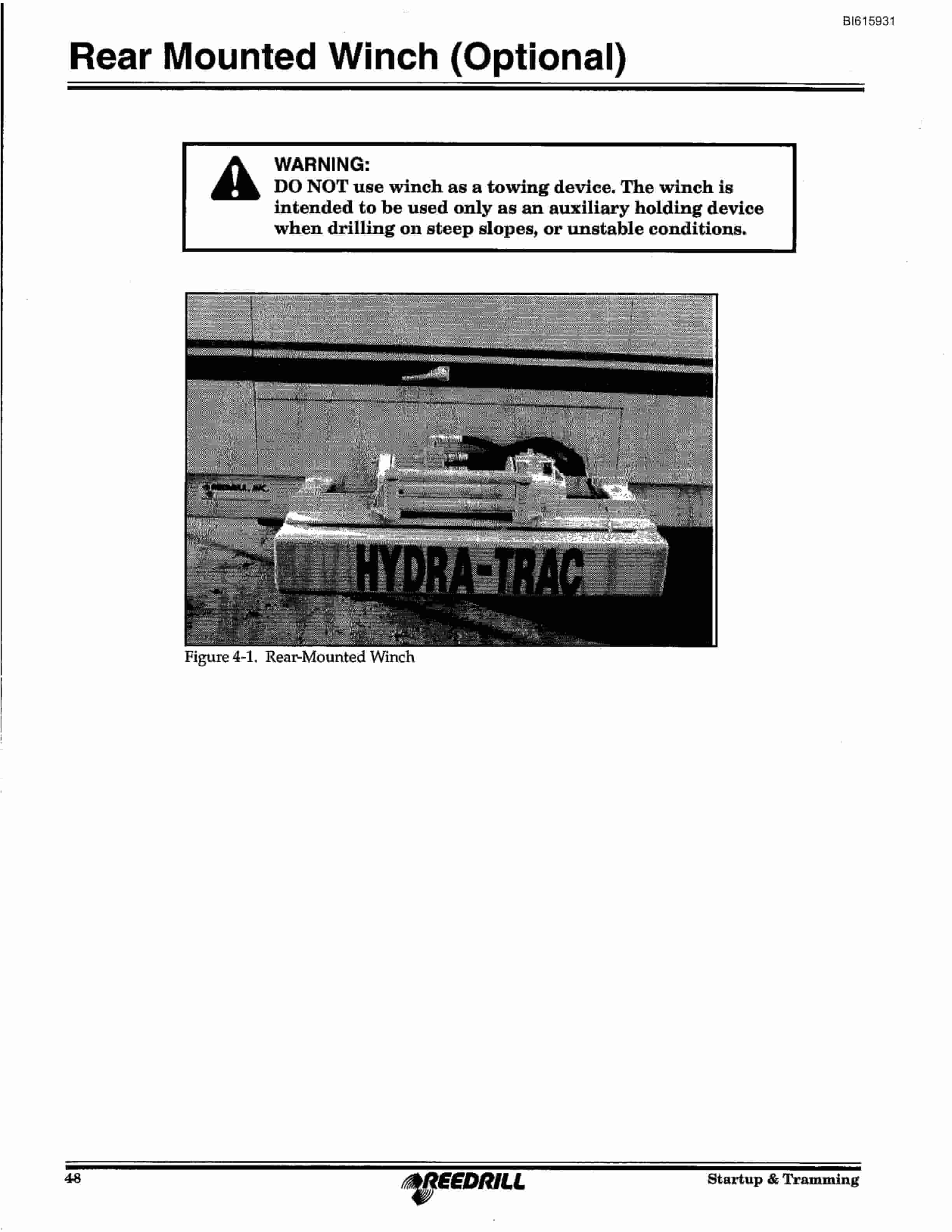 Bucyrus 3000, 4000 Hydra-Trac Self Contained Hydraulic Track Drill Technical Manual BI615931-3