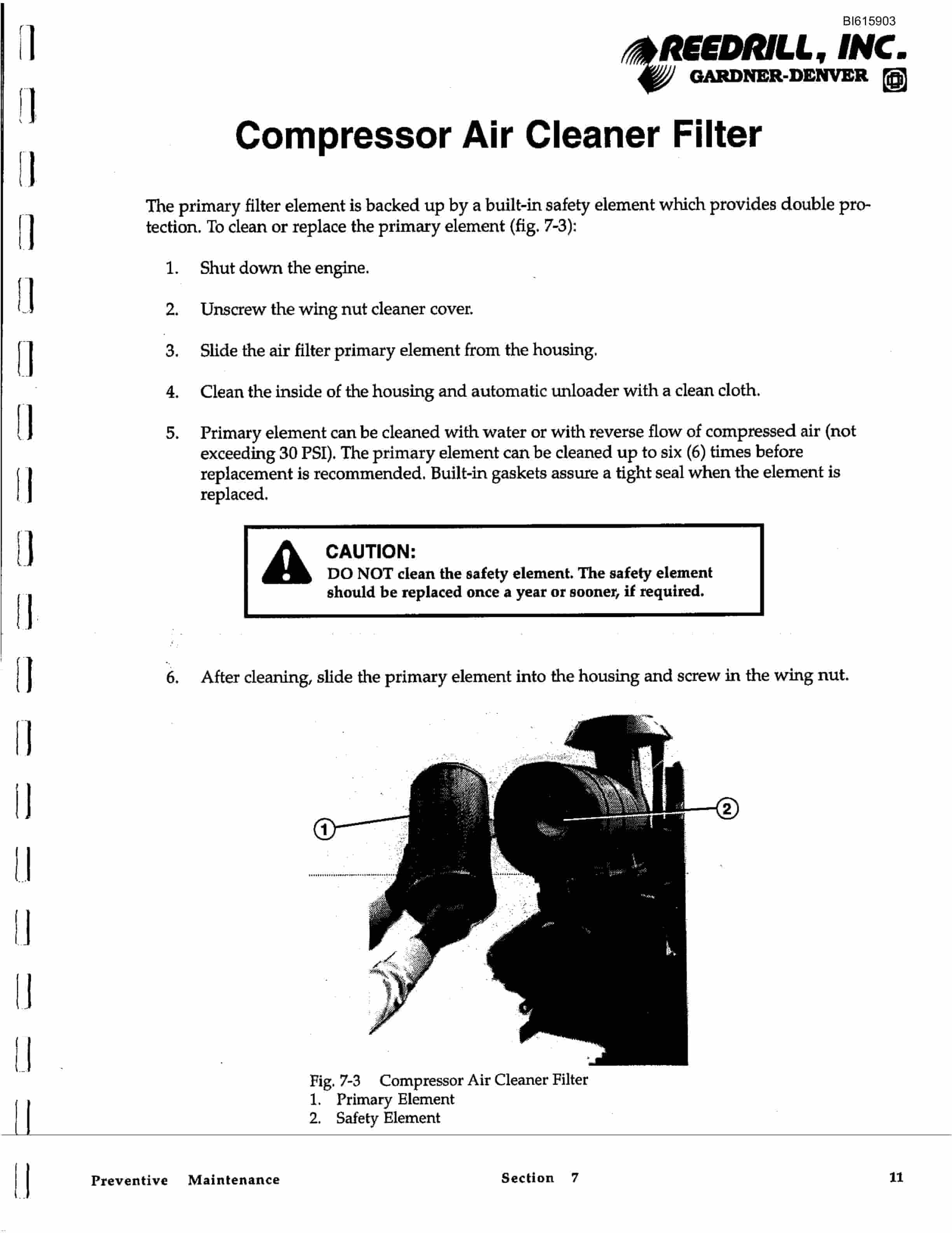Bucyrus 3000 Hydra-Trac Self Contained Hydraulic Track Drill Technical Manual BI615903-5