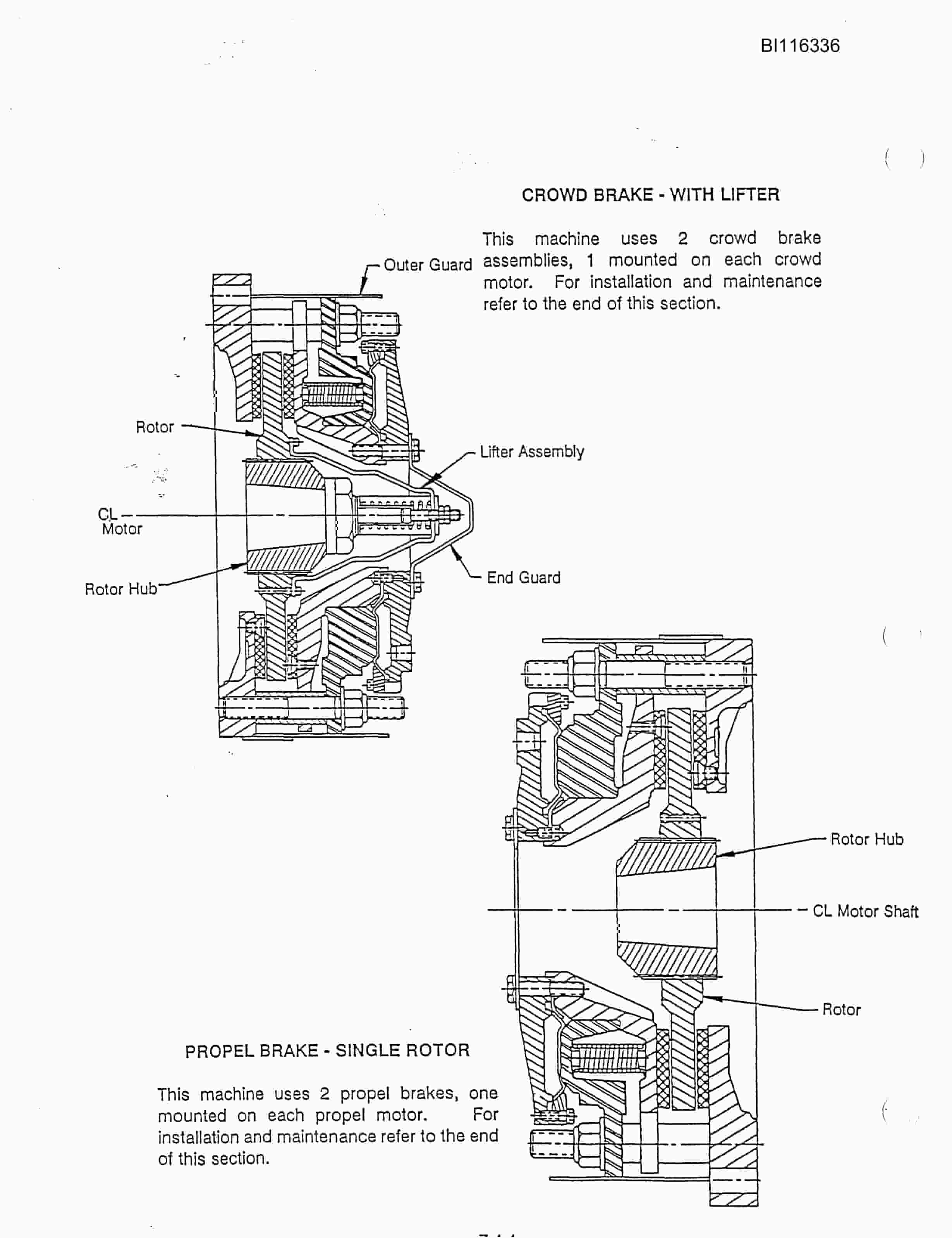 Bucyrus 301-M Mining Shovel Technical Manual BI116336-5