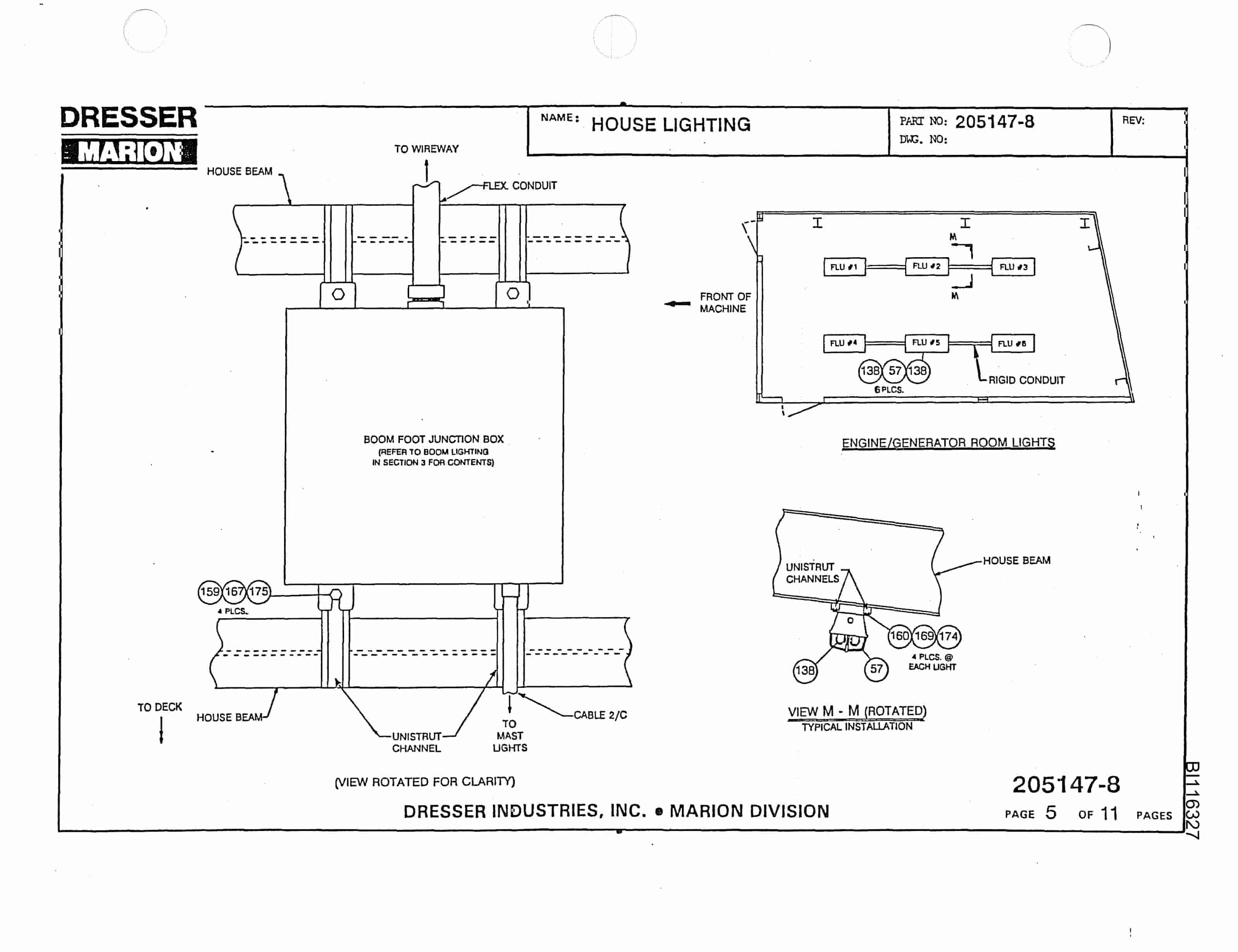 Bucyrus 305M Crawler Dragline Parts Catalog BI116327 Vol 1-2