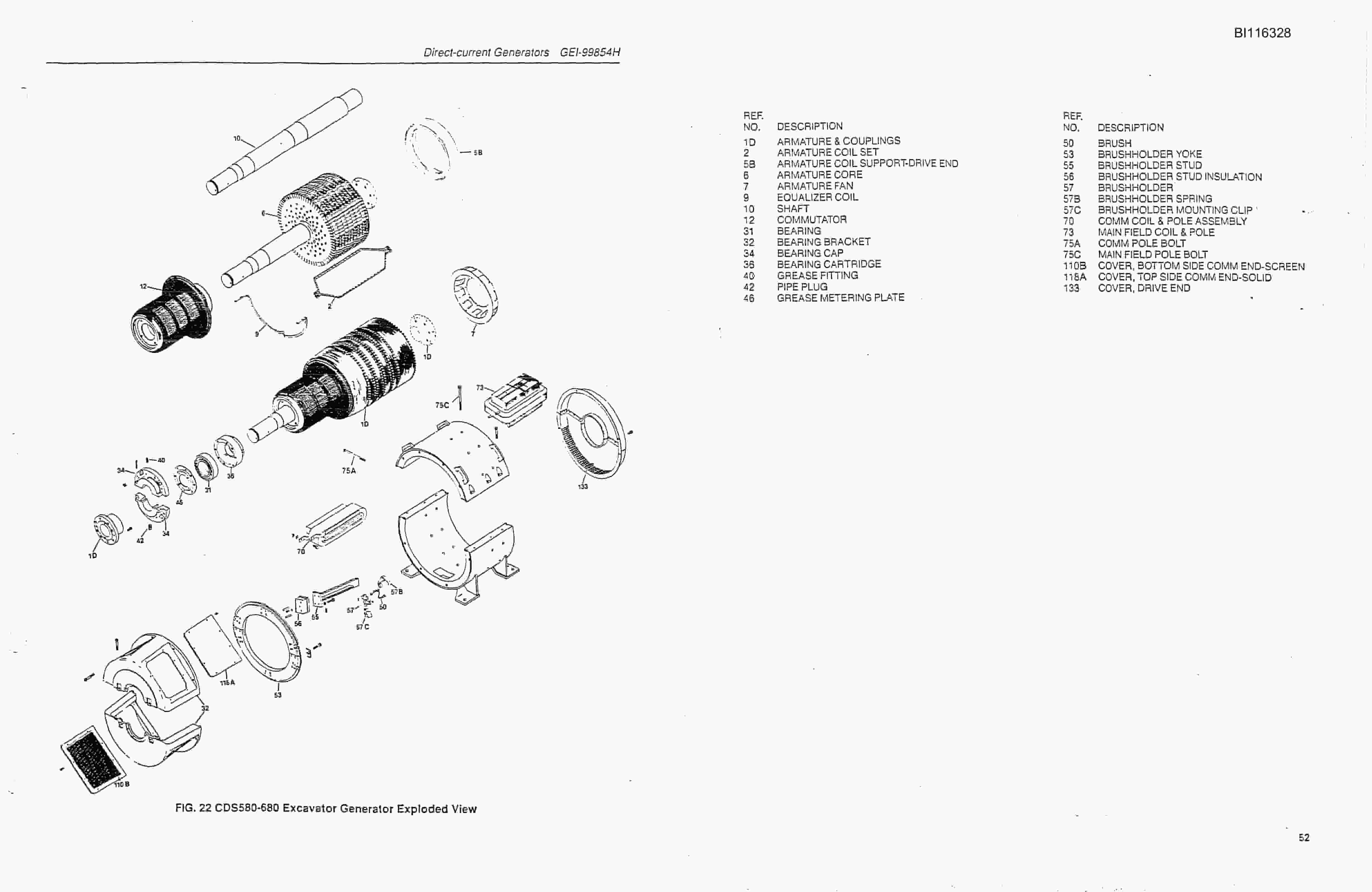 Bucyrus 305M Dragline Parts Catalog BI116328-2