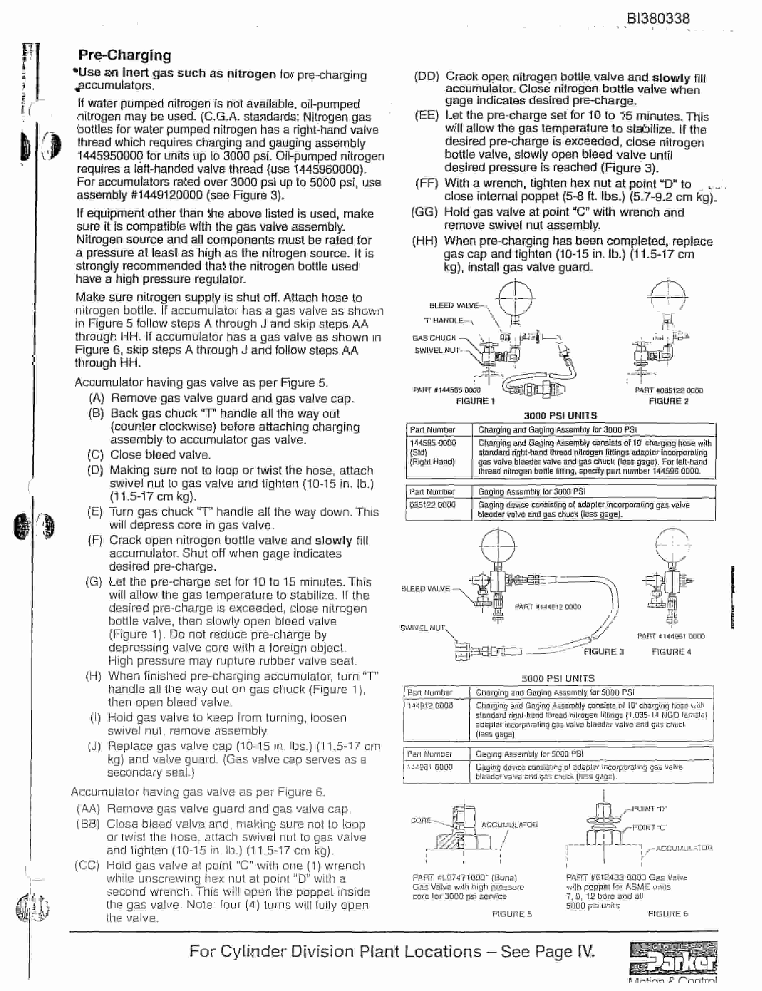 Bucyrus 30in Hydraulic Take-Up, 25HP Power Pack Parts Catalog BI380338-5