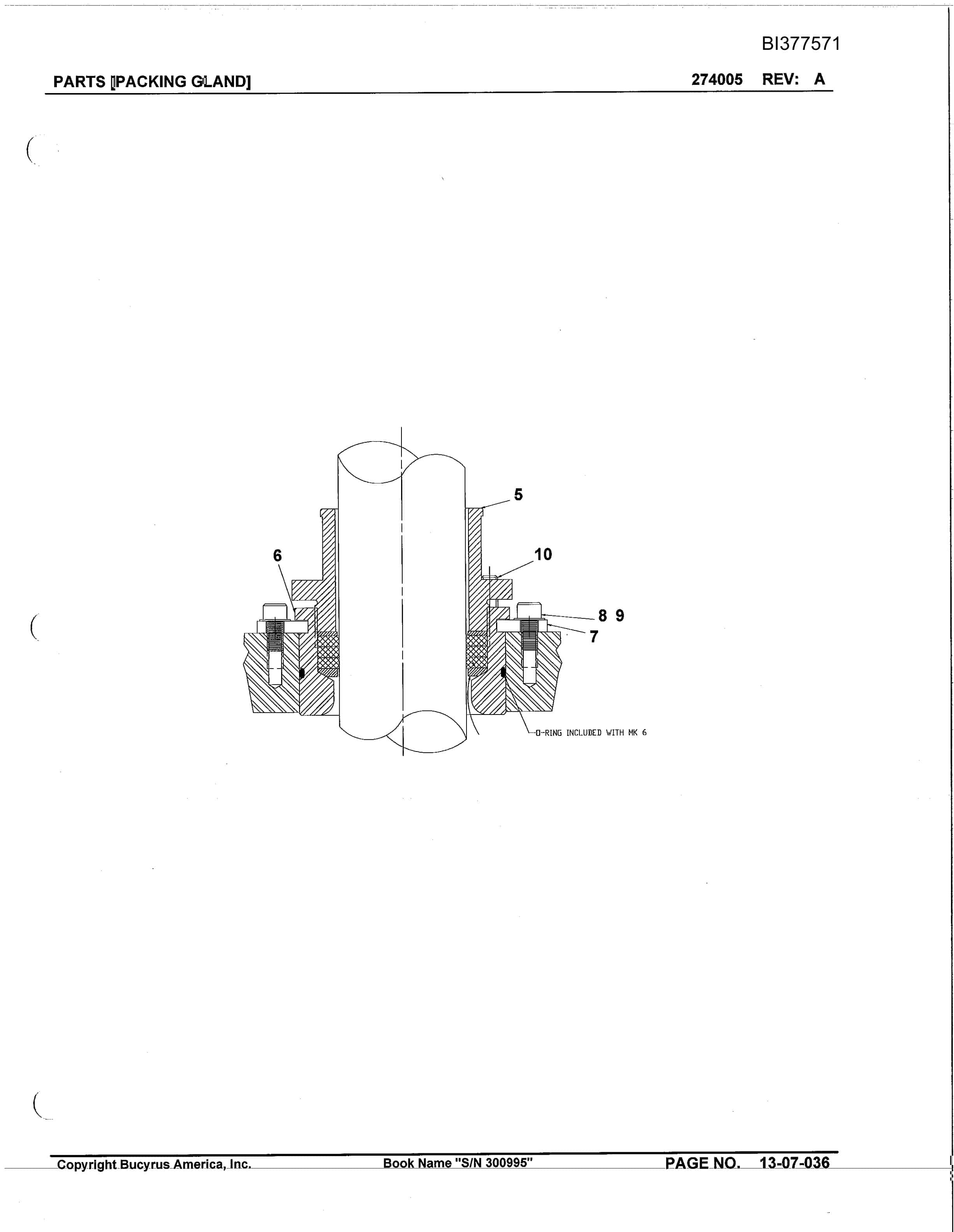 Bucyrus 30M-3 Continuous Miner Parts Catalog BI377571-4