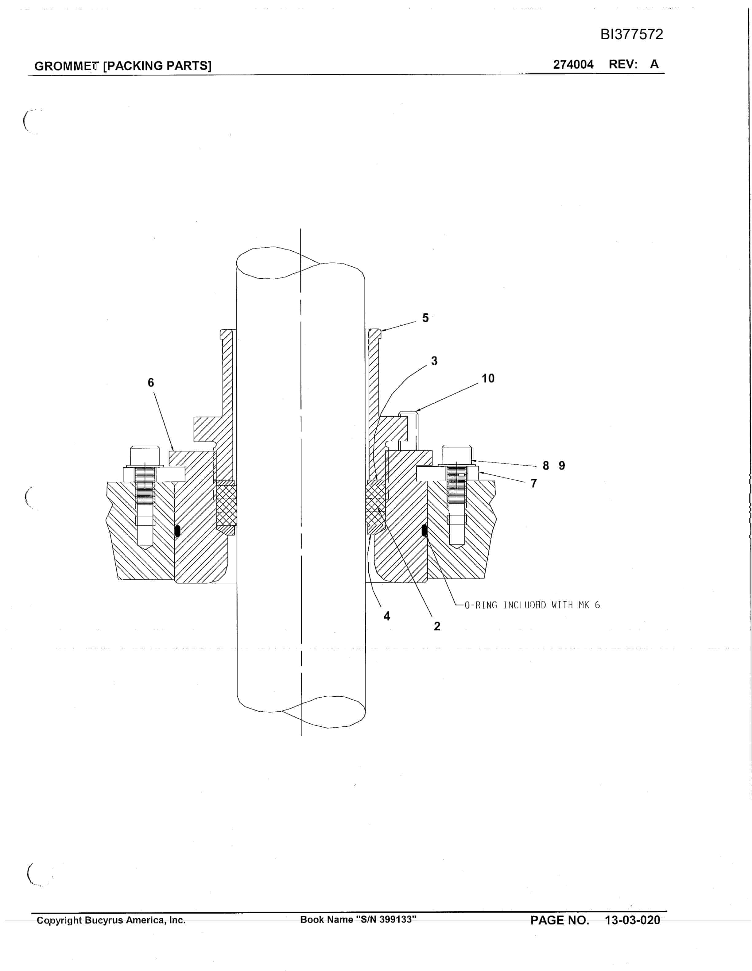 Bucyrus 30M-3 Continuous Miner Parts Catalog BI377572-2