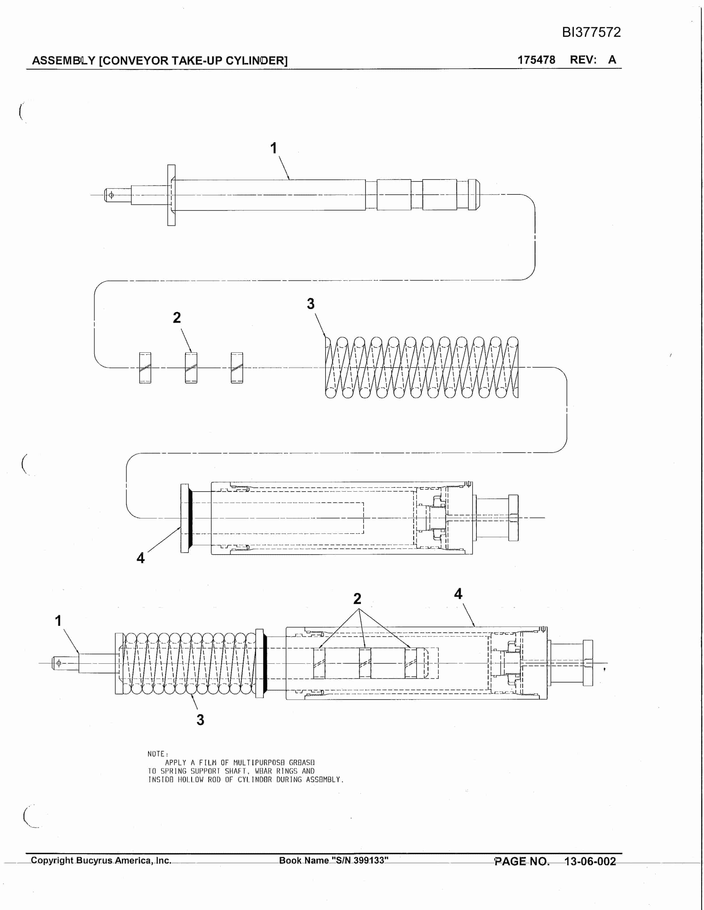 Bucyrus 30M-3 Continuous Miner Parts Catalog BI377572-3