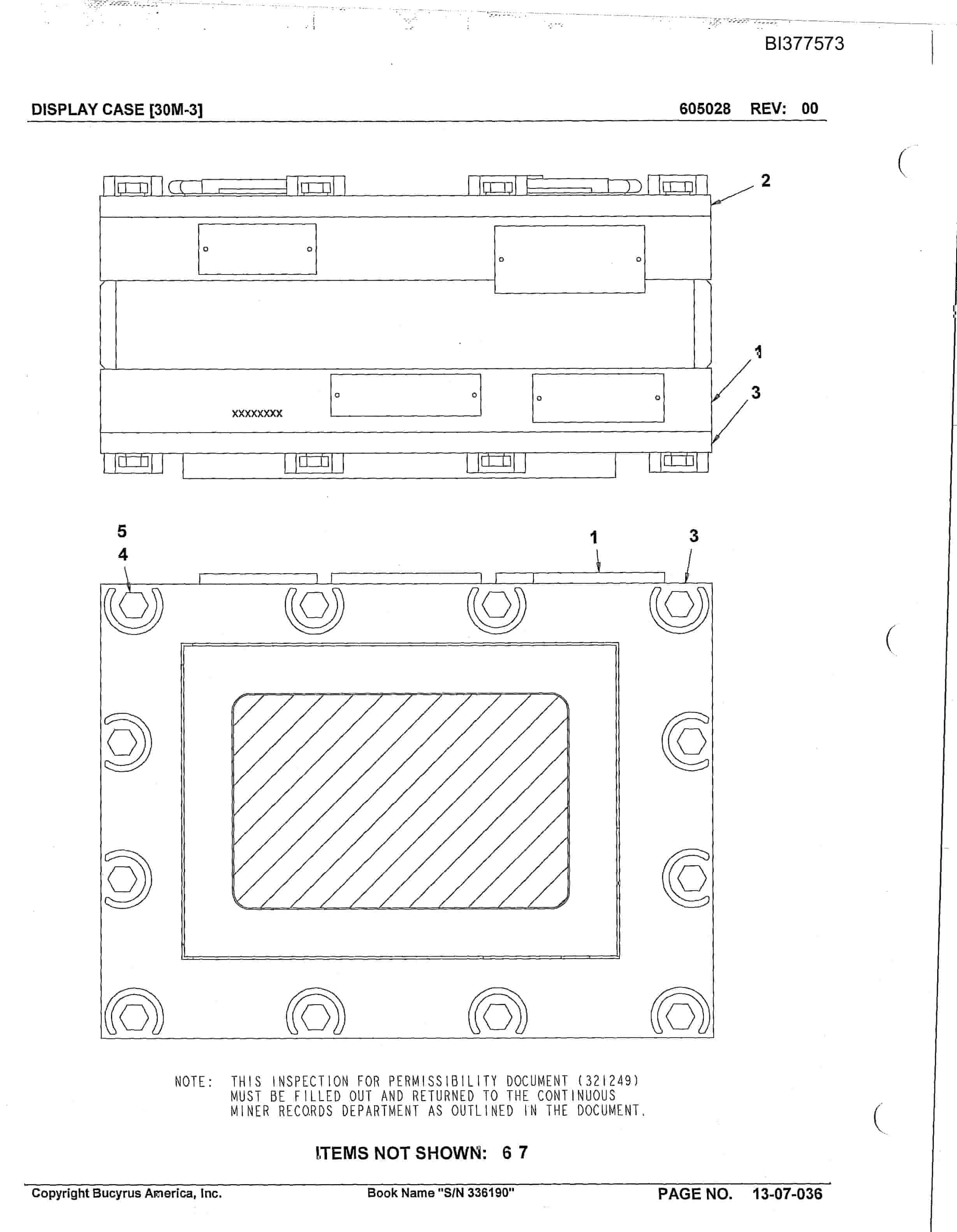 Bucyrus 30M-3L Continuous Miner Parts Catalog BI377573-3