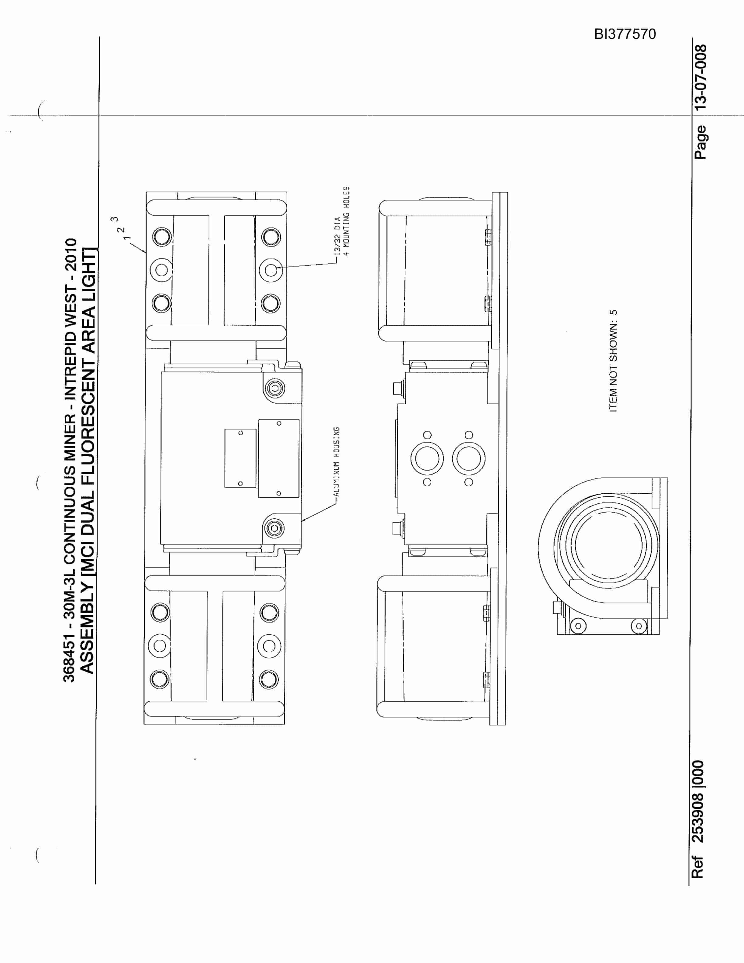 Bucyrus 30M-3L Continuous Miner Spare Parts List BI377570-5