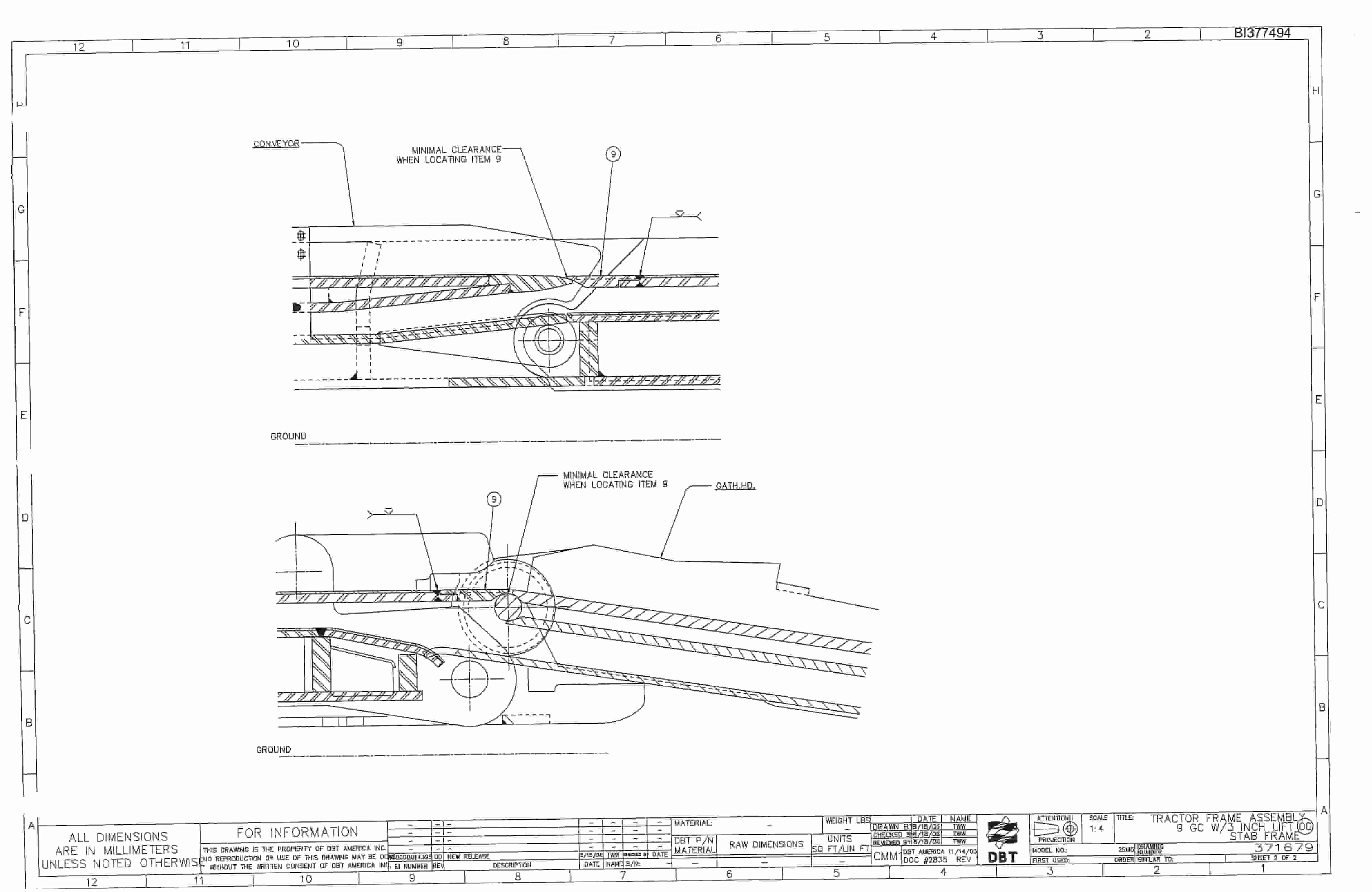Bucyrus 30M3L Miner Parts Catalog BI377494-2