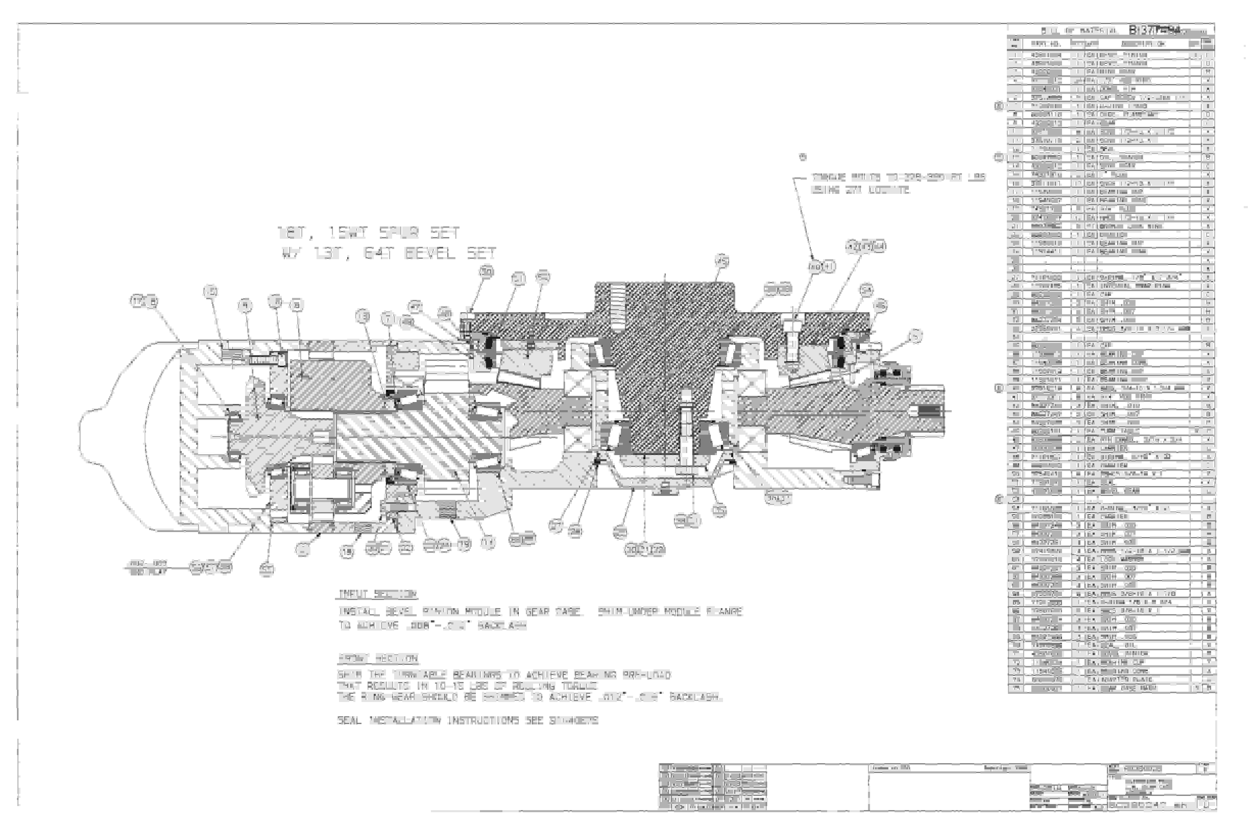 Bucyrus 30M3L Miner Parts Catalog BI377494-5