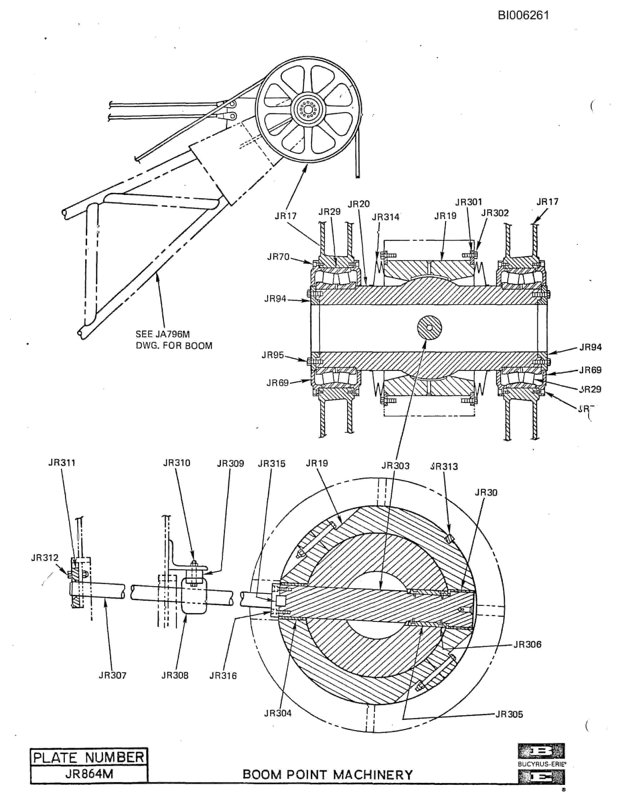 Bucyrus 3270-W Dragline Parts Catalog BI116975-2